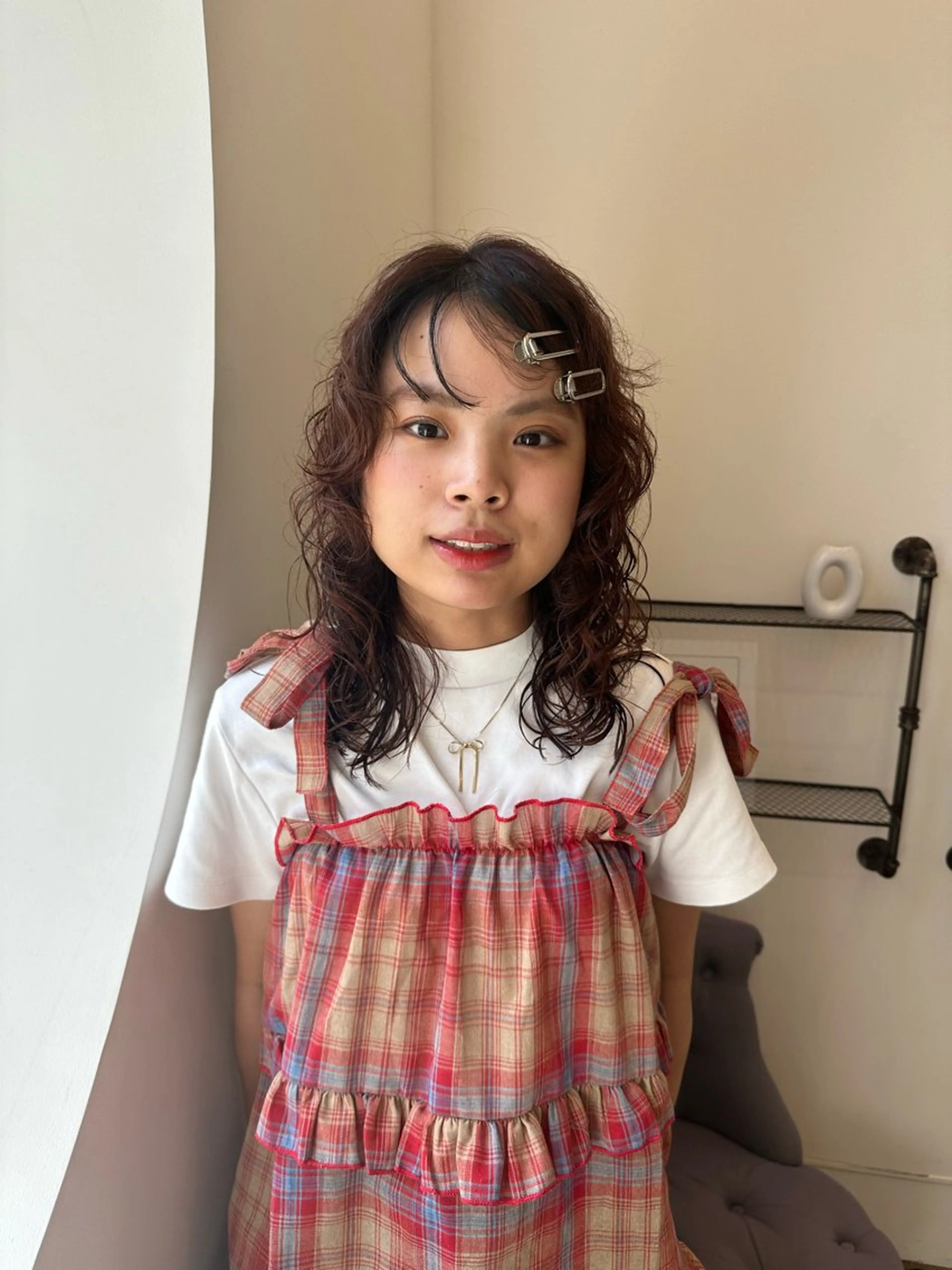 ミディアム パーマ Rosierbleu 大工のヘアスタイル