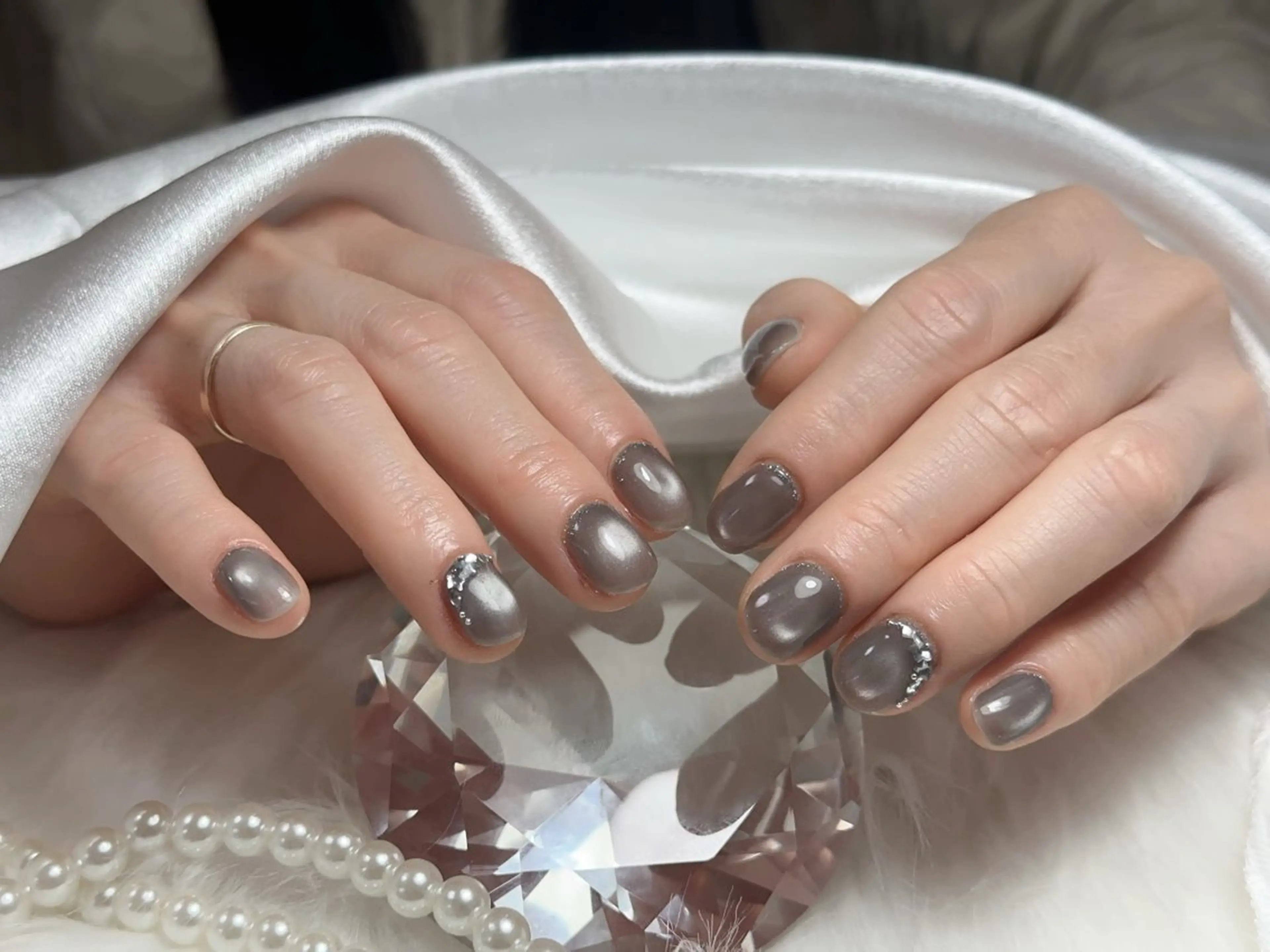 ネイル ジェルネイル シンプルネイル ハンドネイル Luckynail所属・グエン ホアンアンのネイルデザイン