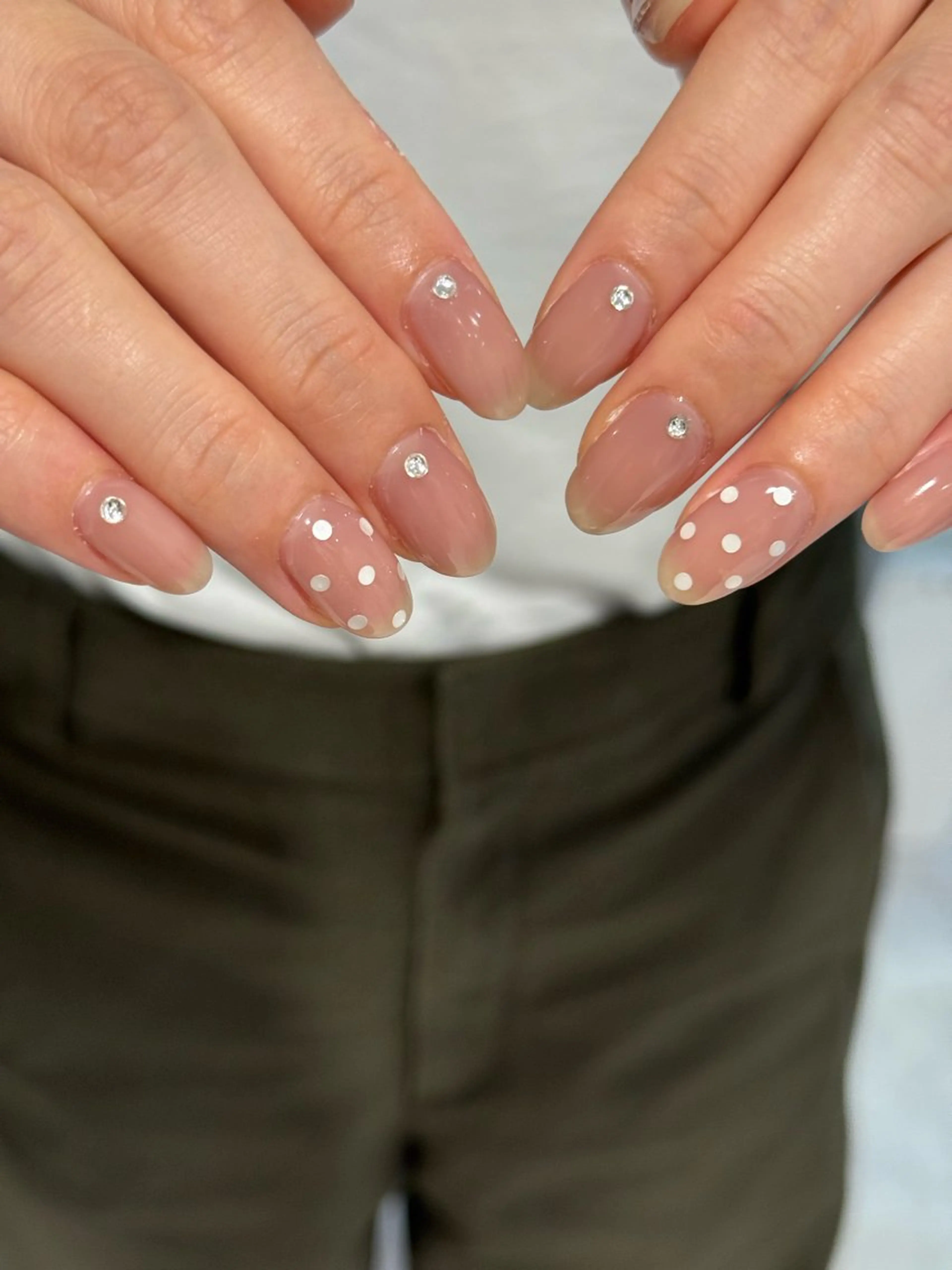 ネイル ストーンネイル ハンドネイル LICO HAIR&RELAXATION名駅店所属・airi 🤍のネイルデザイン