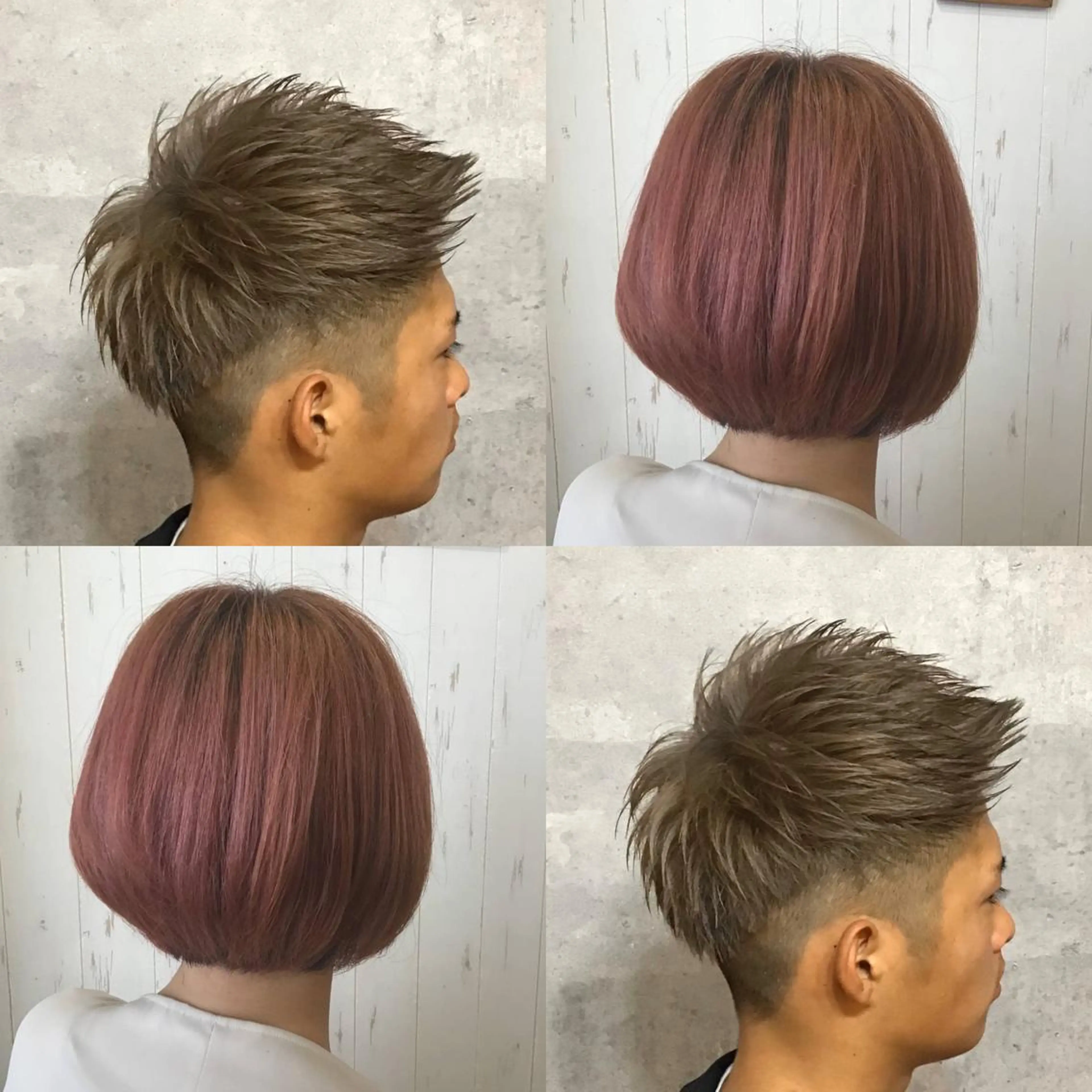 ショート メンズ SALOWIN心斎橋Suite店所属・ブリーチ毛にもできる 縮毛矯正|鷹司郎のヘアスタイル