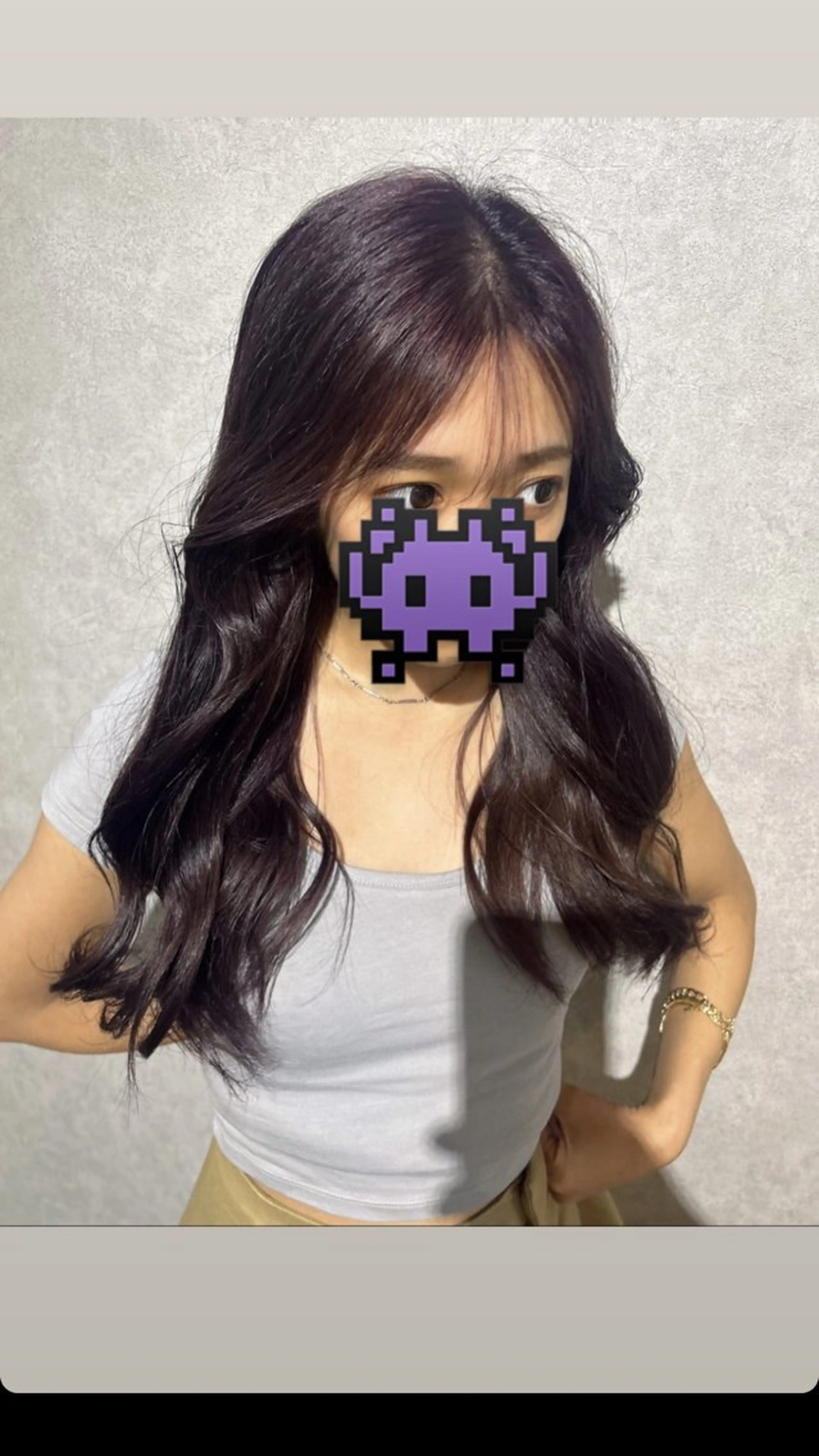 カラー バイオレットカラー Bish Yanaのヘアスタイル