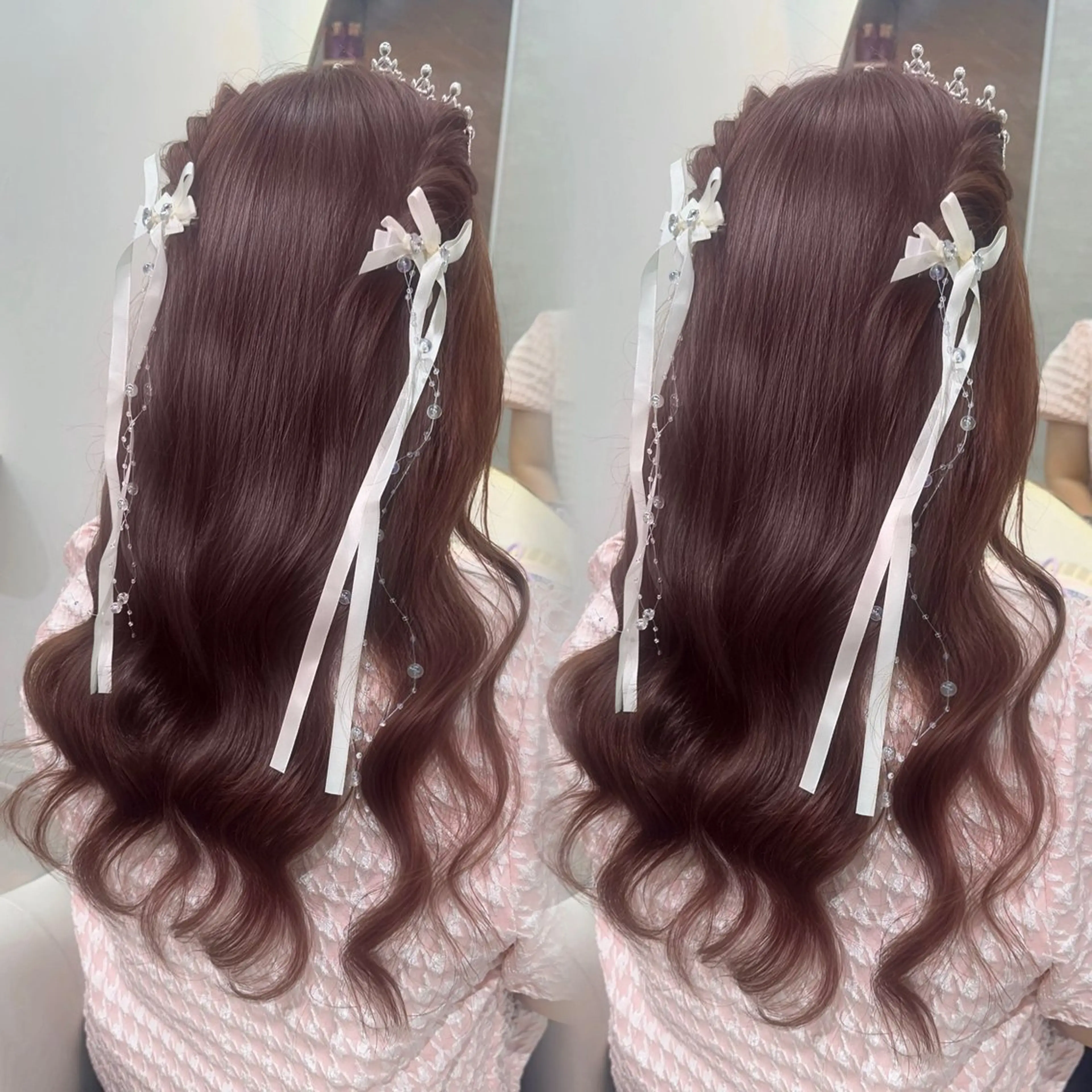 早朝🆗💍🎀ハーフアップヘアセット🎀💍の写真