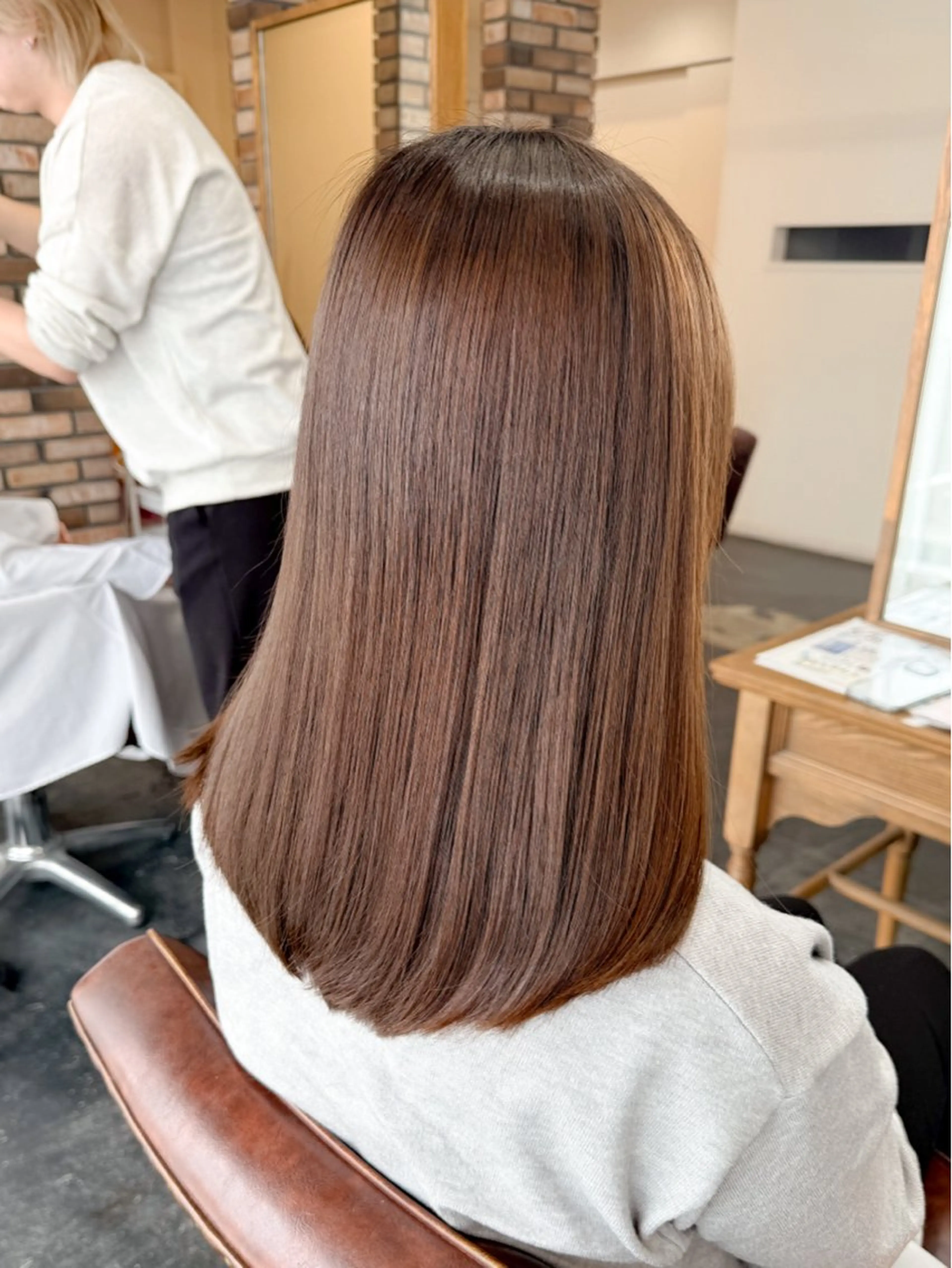 セミロング 似合わせカット ヘアカラー set-up 中庄 kaede🧸のヘアスタイル