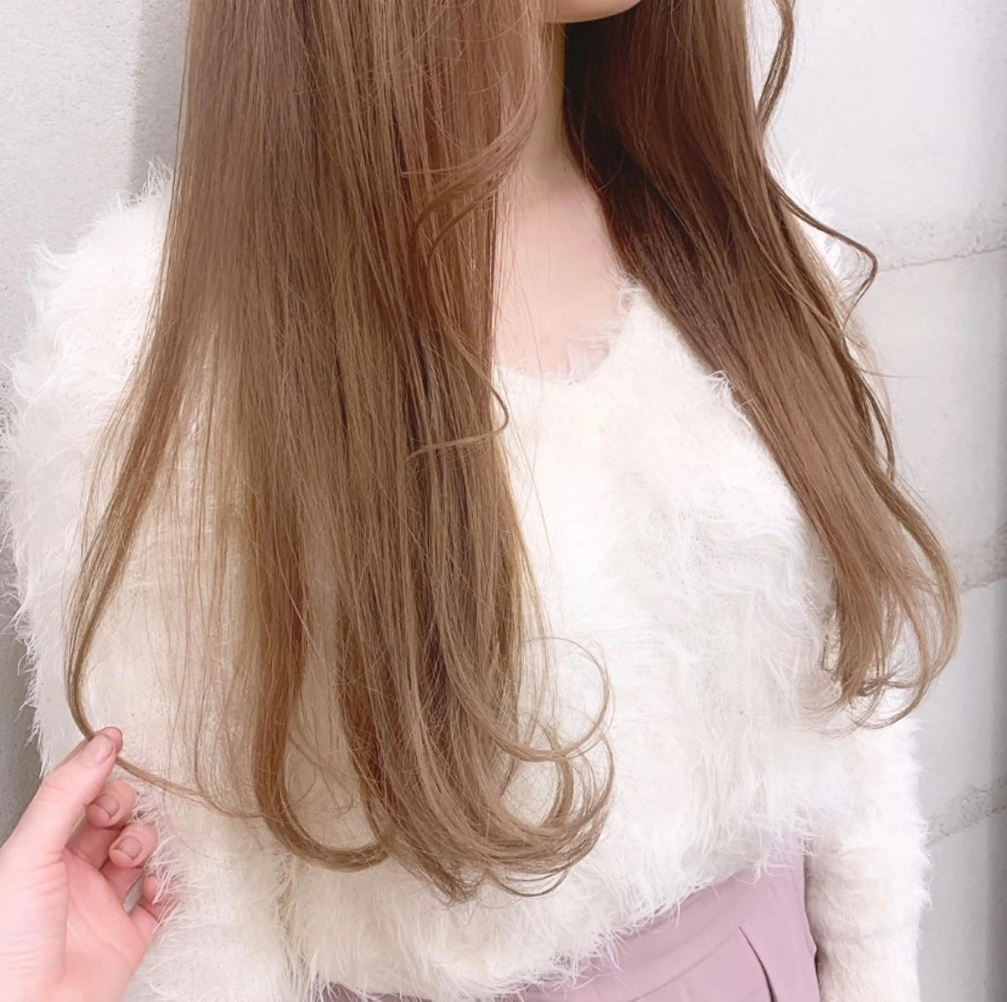 カラー カット ヘアカラー トリートメント 透明感/オリーブ/ グレージュ/YUKAのヘアスタイル