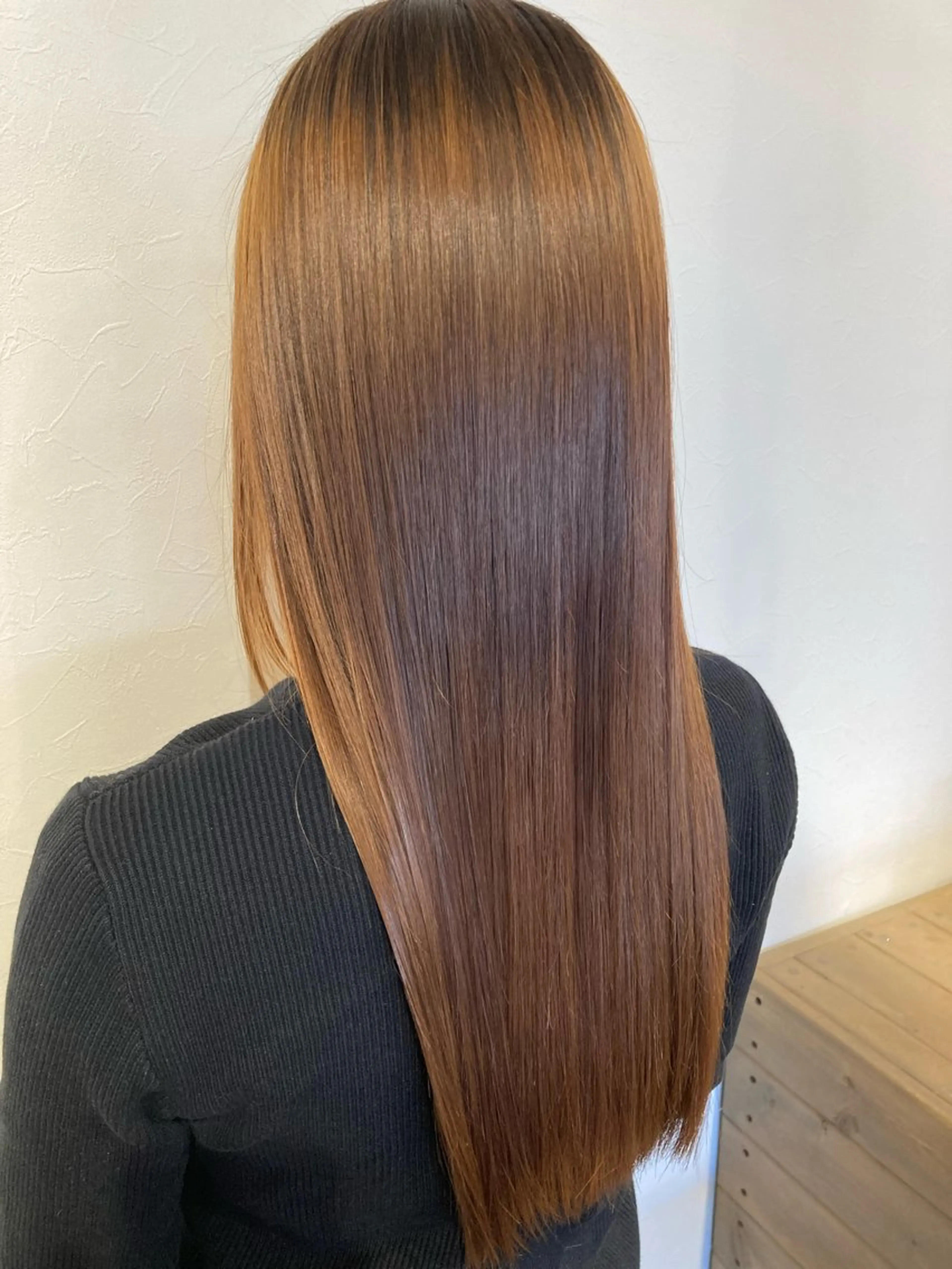 ロング 髪質改善 HUES（ヒューズ）所属・無料カットモデル✂️ 城下竜二のヘアスタイル