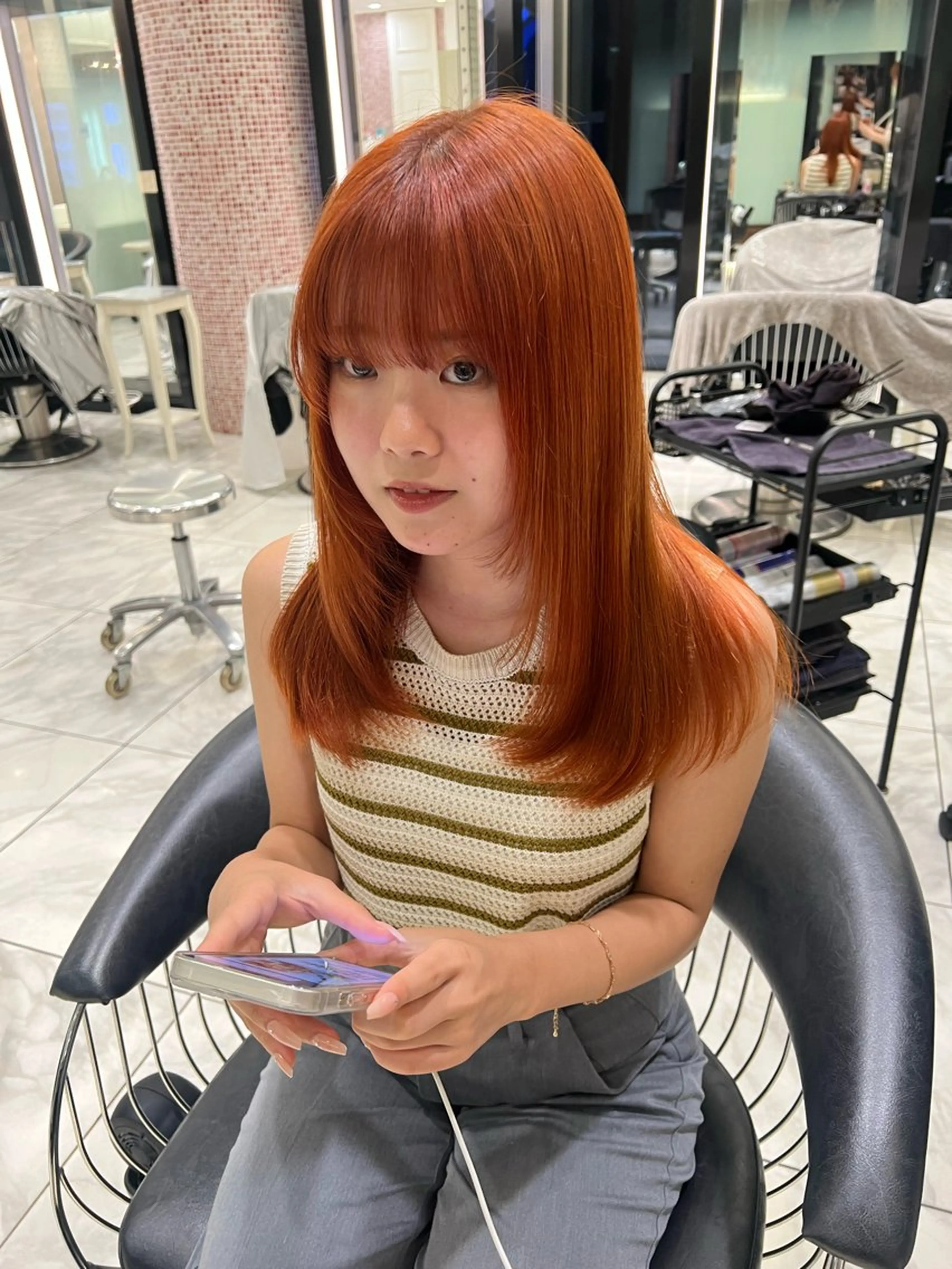 【W color orブリーチなしWカラーorハイライト】透明感たっぷりカラー🧊✨の写真