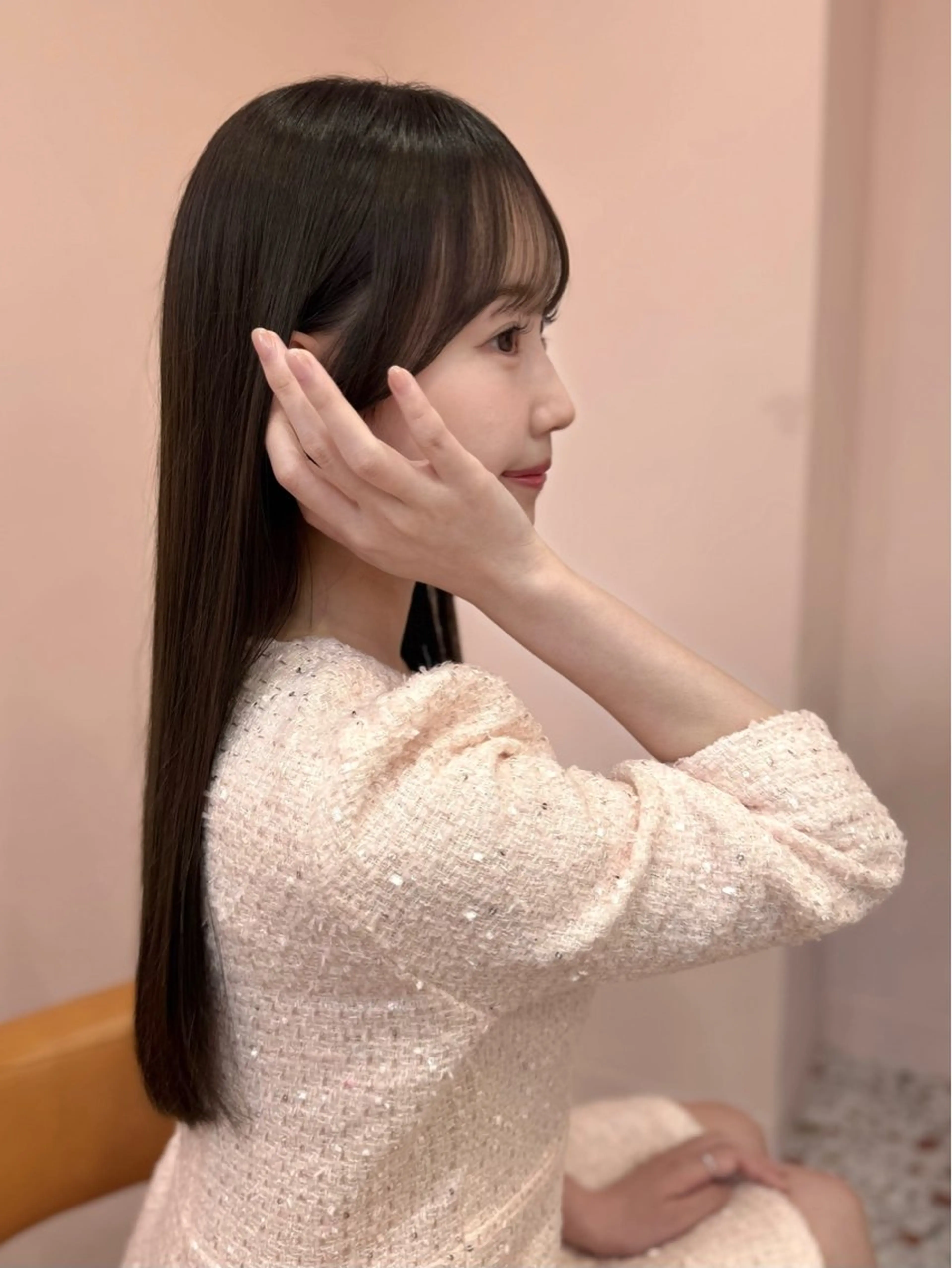 ロング VOTAN shibuya所属・REINA𓍯/ 透明感カラー/顔周りのヘアスタイル