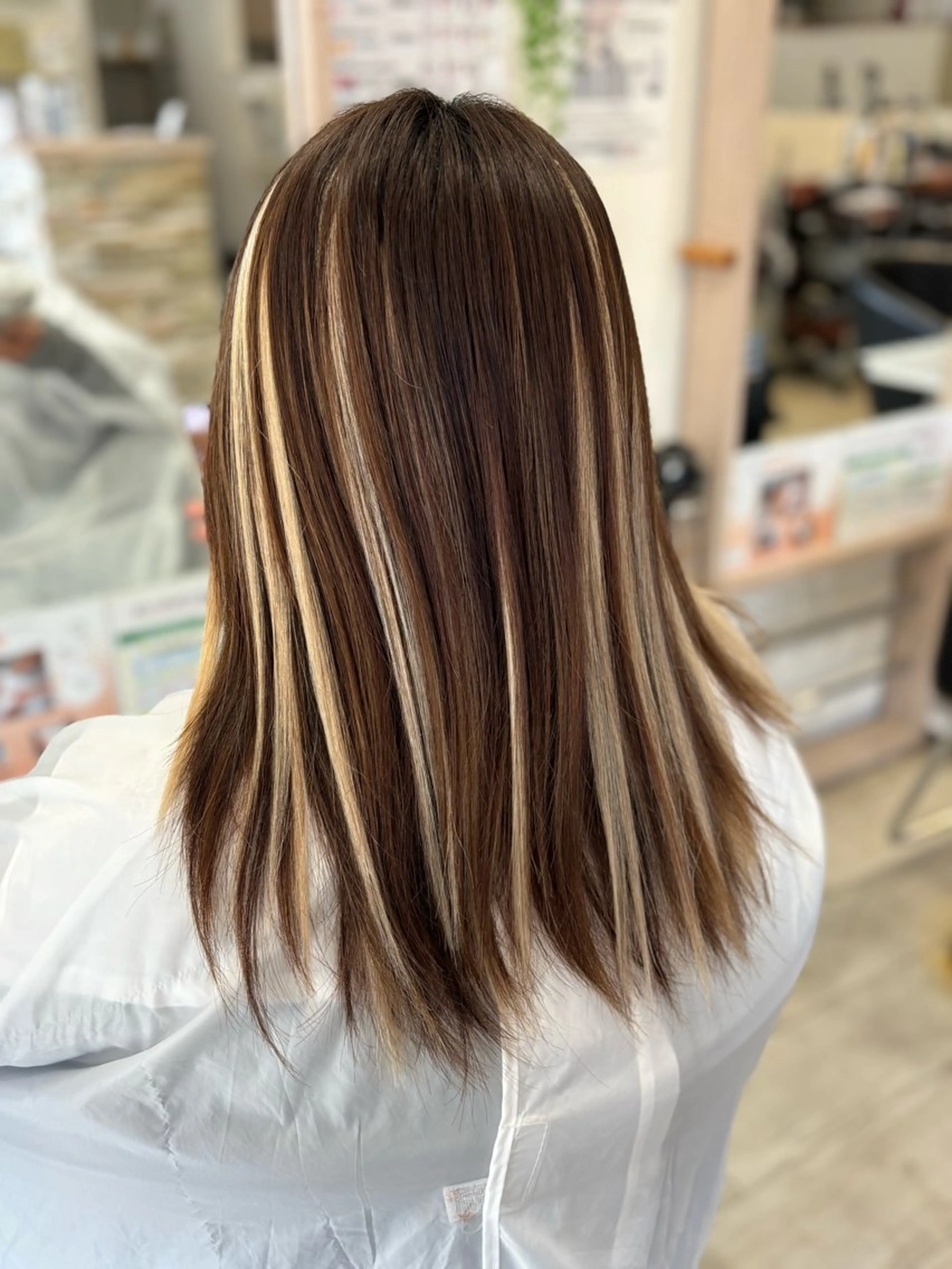 ロング エクステ ハイライト エクステ KR2S中百舌鳥所属・艶カラー🫧/シール エクステRYOKAのヘアスタイル