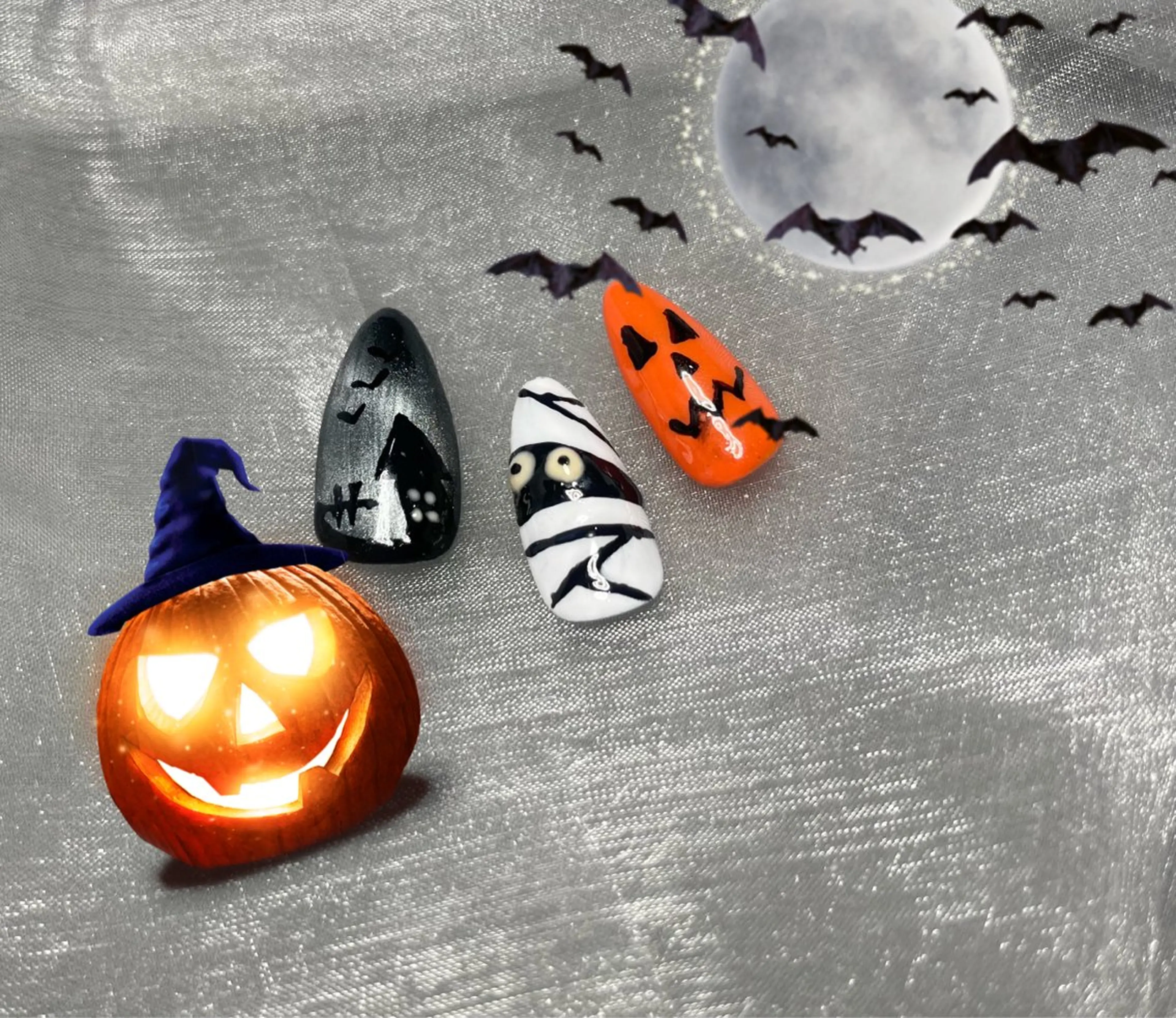 ネイル ハロウィン Liluネイリスト /𝐌𝐈𝐔.𝐈のネイルデザイン