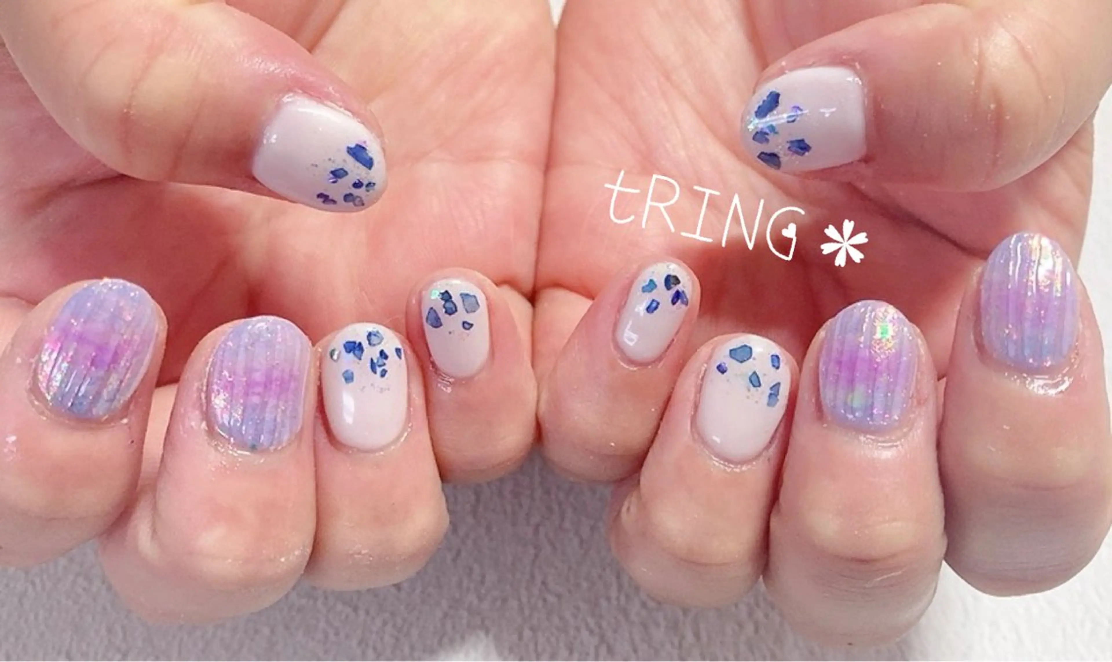 ネイル ハンドネイル tRING＊ しいの木台のネイルデザイン