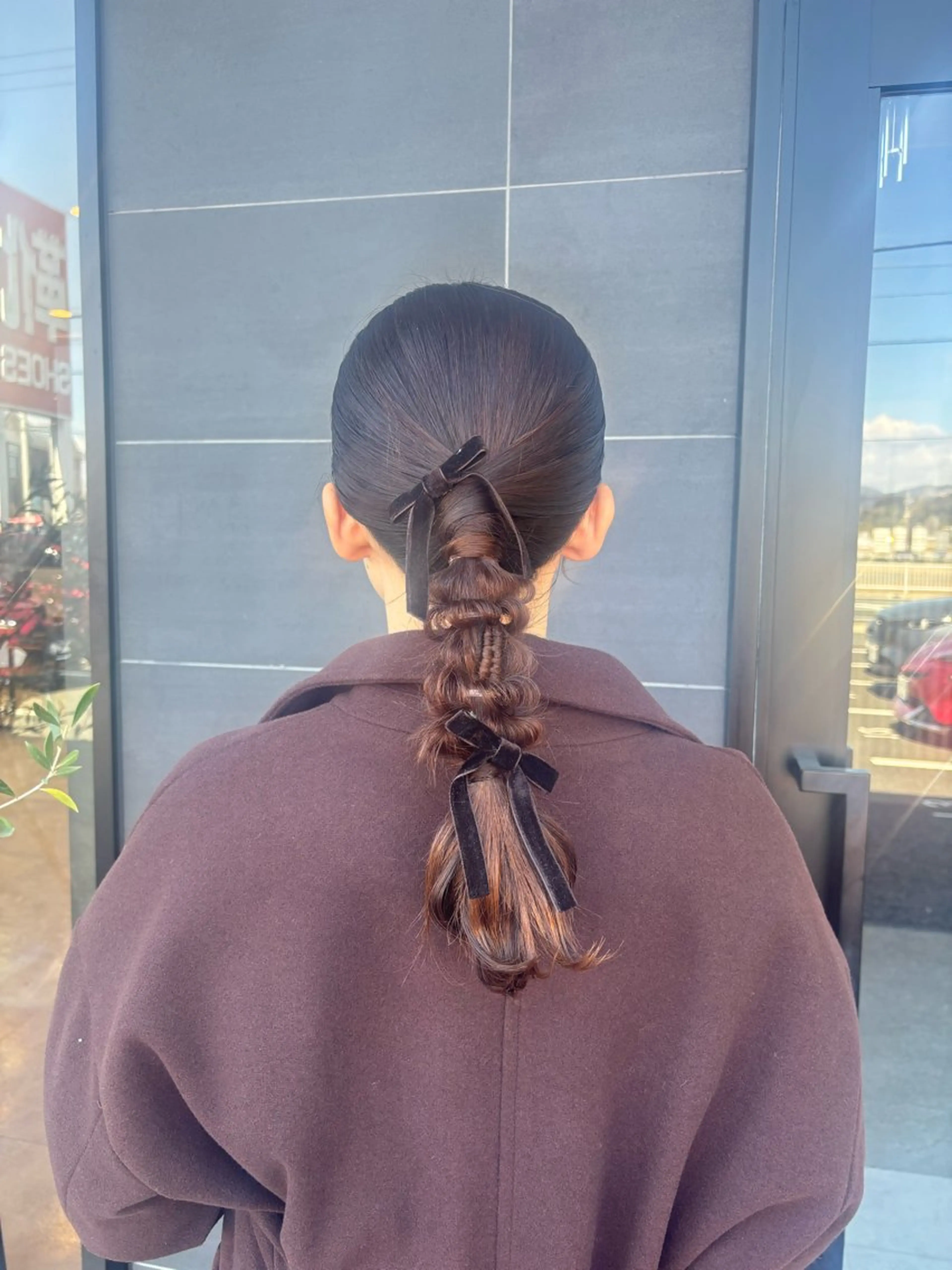 ヘアアレンジ 心美/色落ちまで 可愛い透明感カラーのヘアスタイル