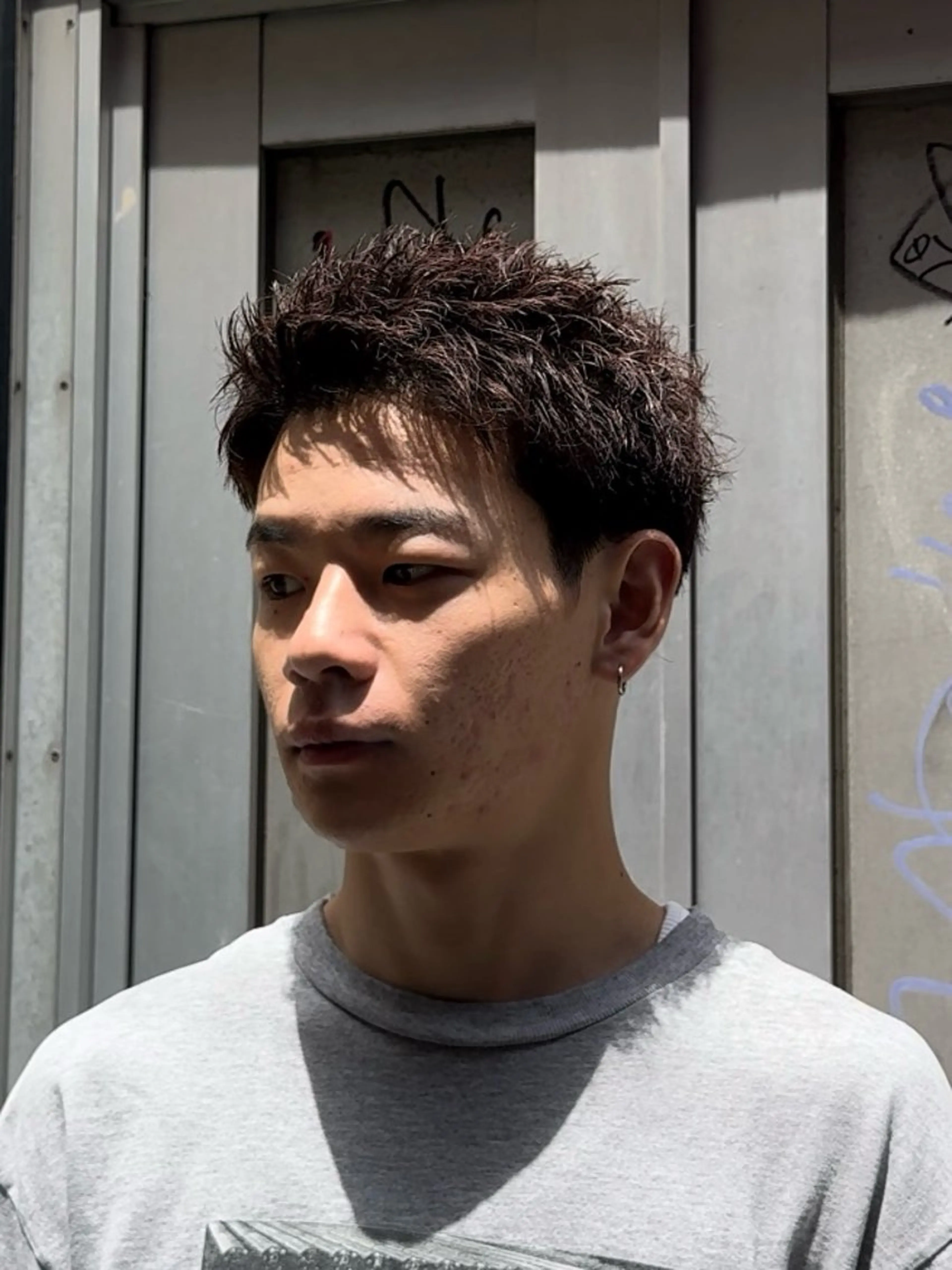 ショート パーマ メンズ スパイキーショート ショートヘア X メンズ特化/ 中村郁人のヘアスタイル