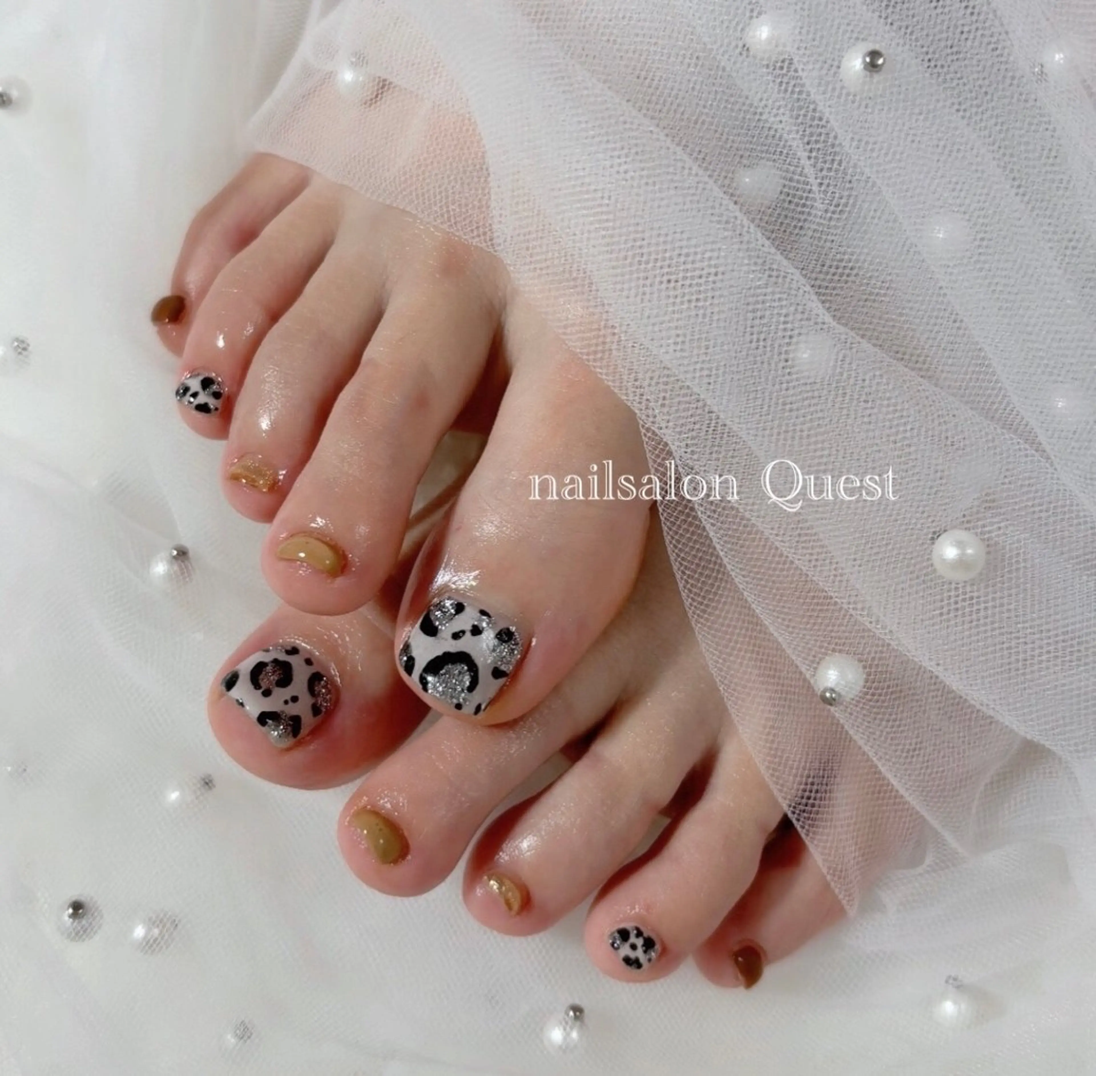 ネイル アニマル柄 nailsalon Questのネイルデザイン