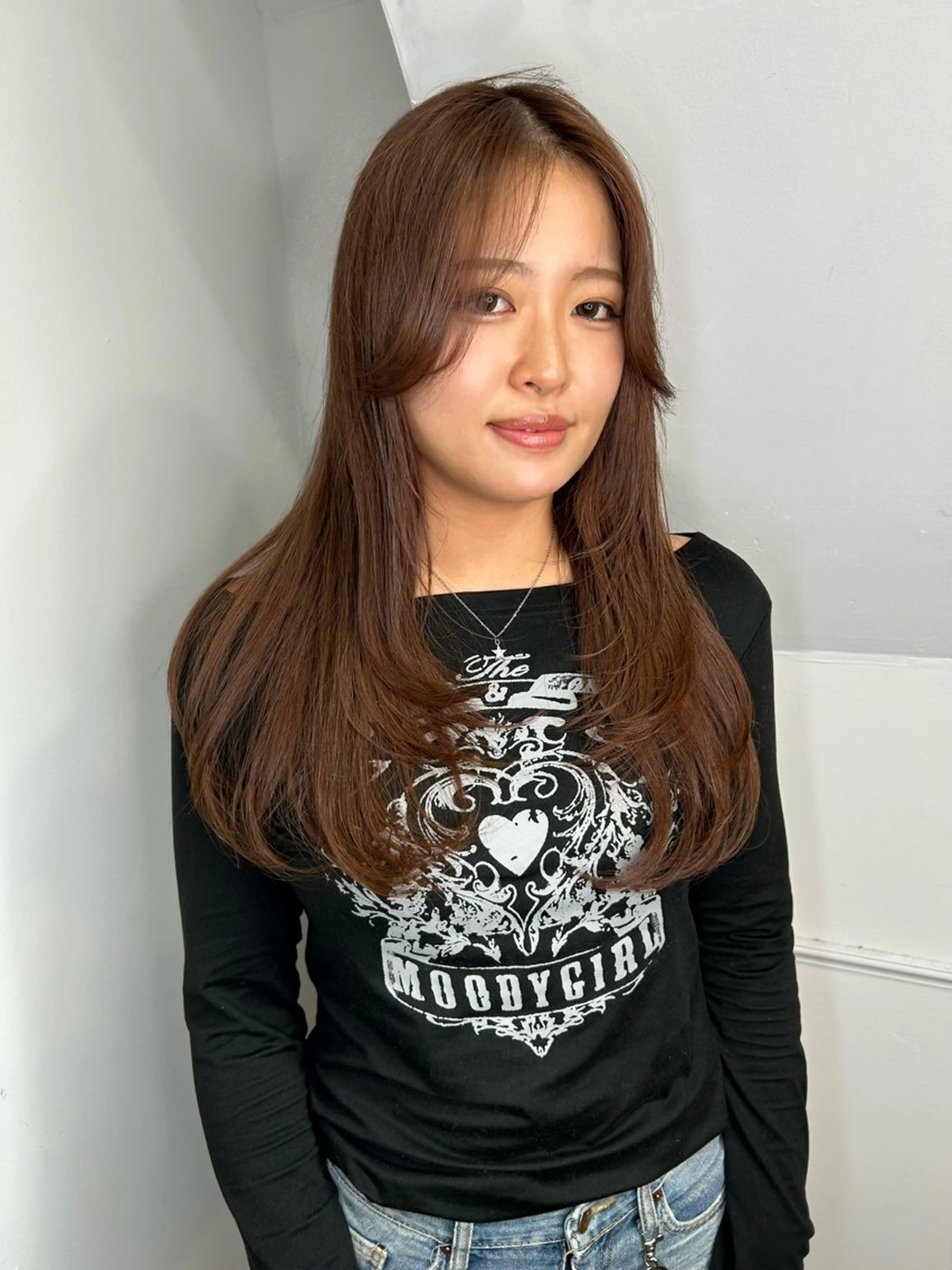 ロング カラー ブラウンカラー レイヤーカット land所属・透明感カラー/レイヤ ー🌙Honokaのヘアスタイル