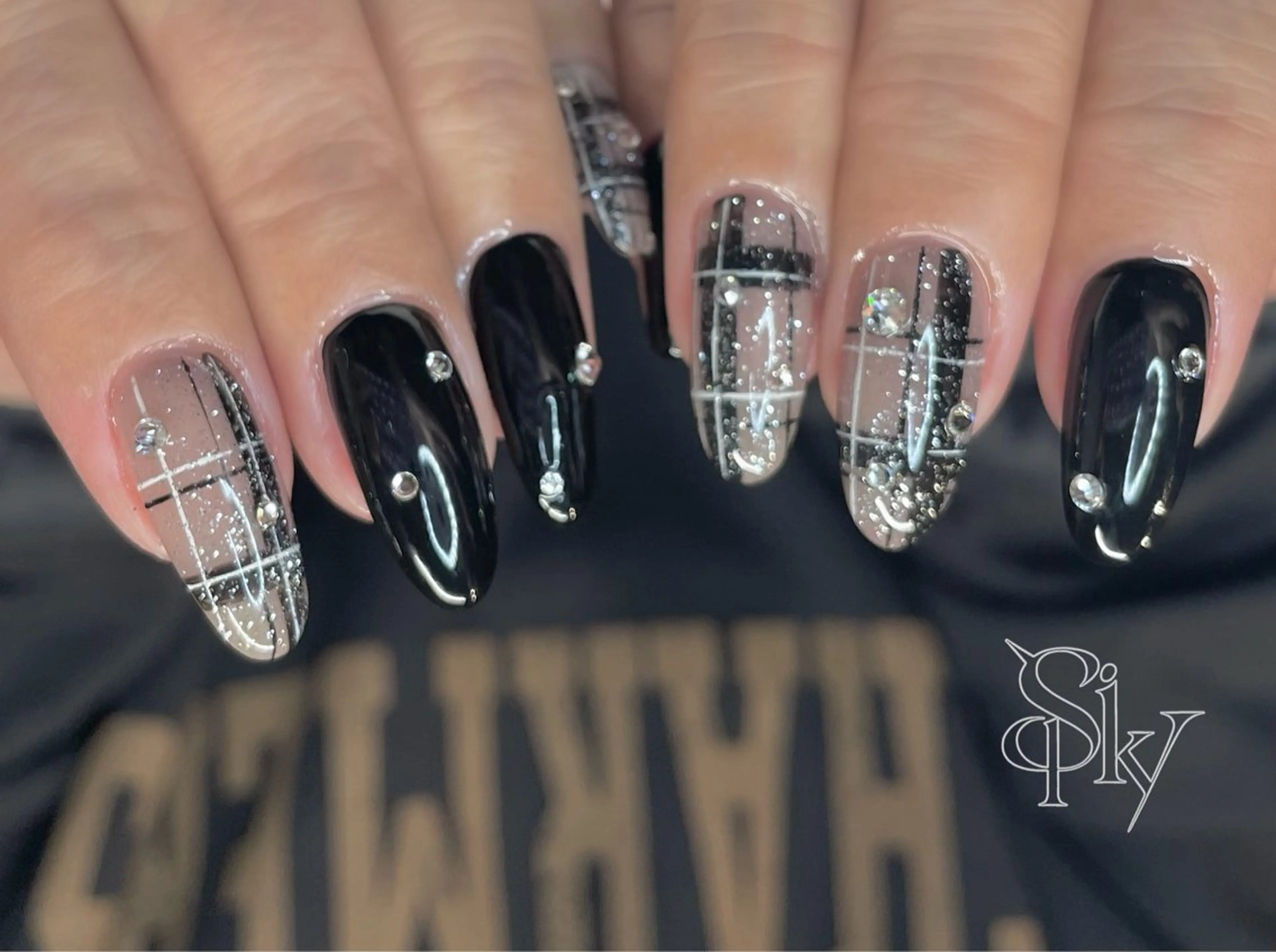 ネイル ハンドネイル Spiky とうげ ふうかのネイルデザイン