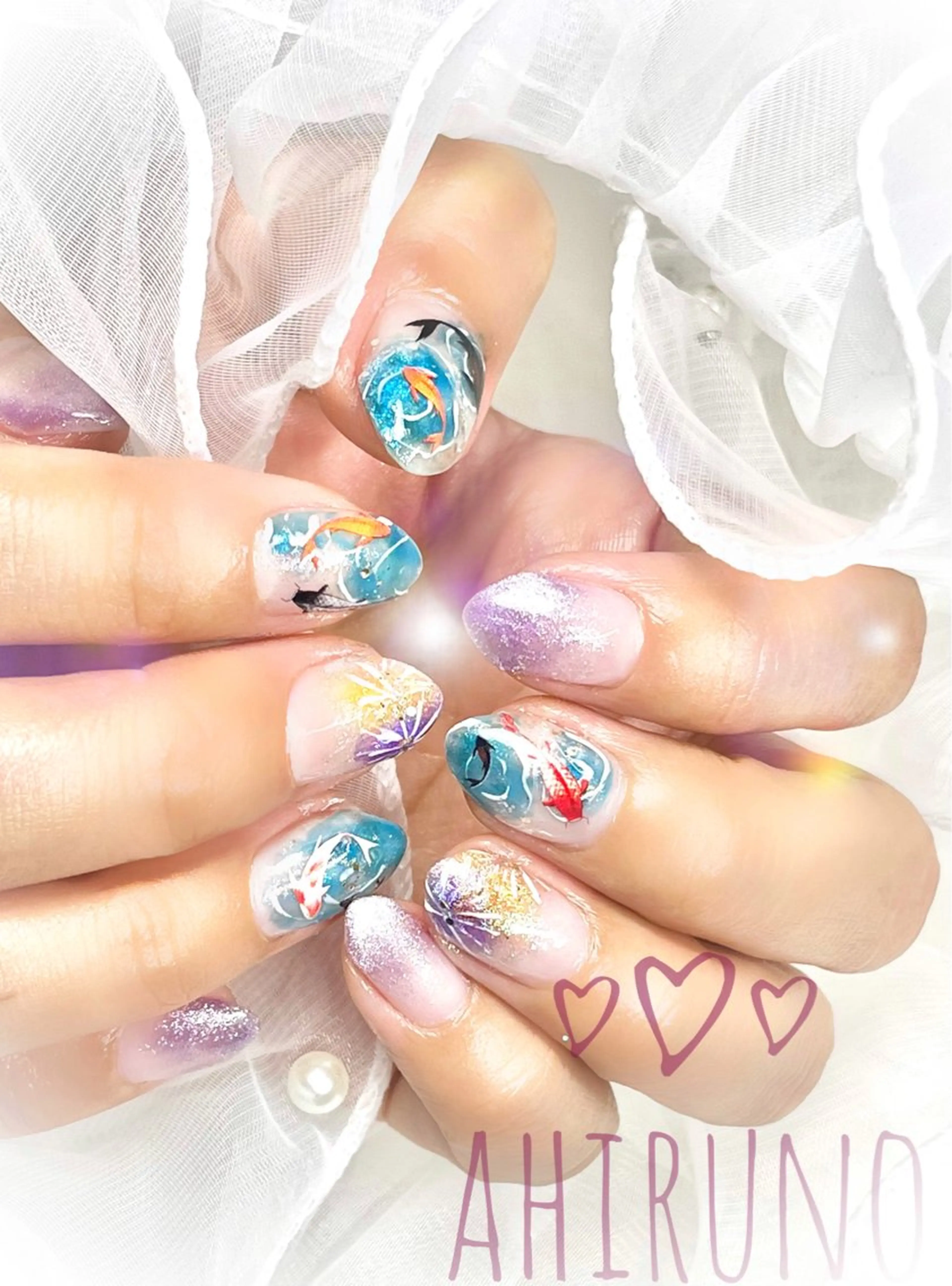 ネイル フットネイル ハンドネイル ａｈｉｒｕｎｏ ✿ ｙｕiのネイルデザイン