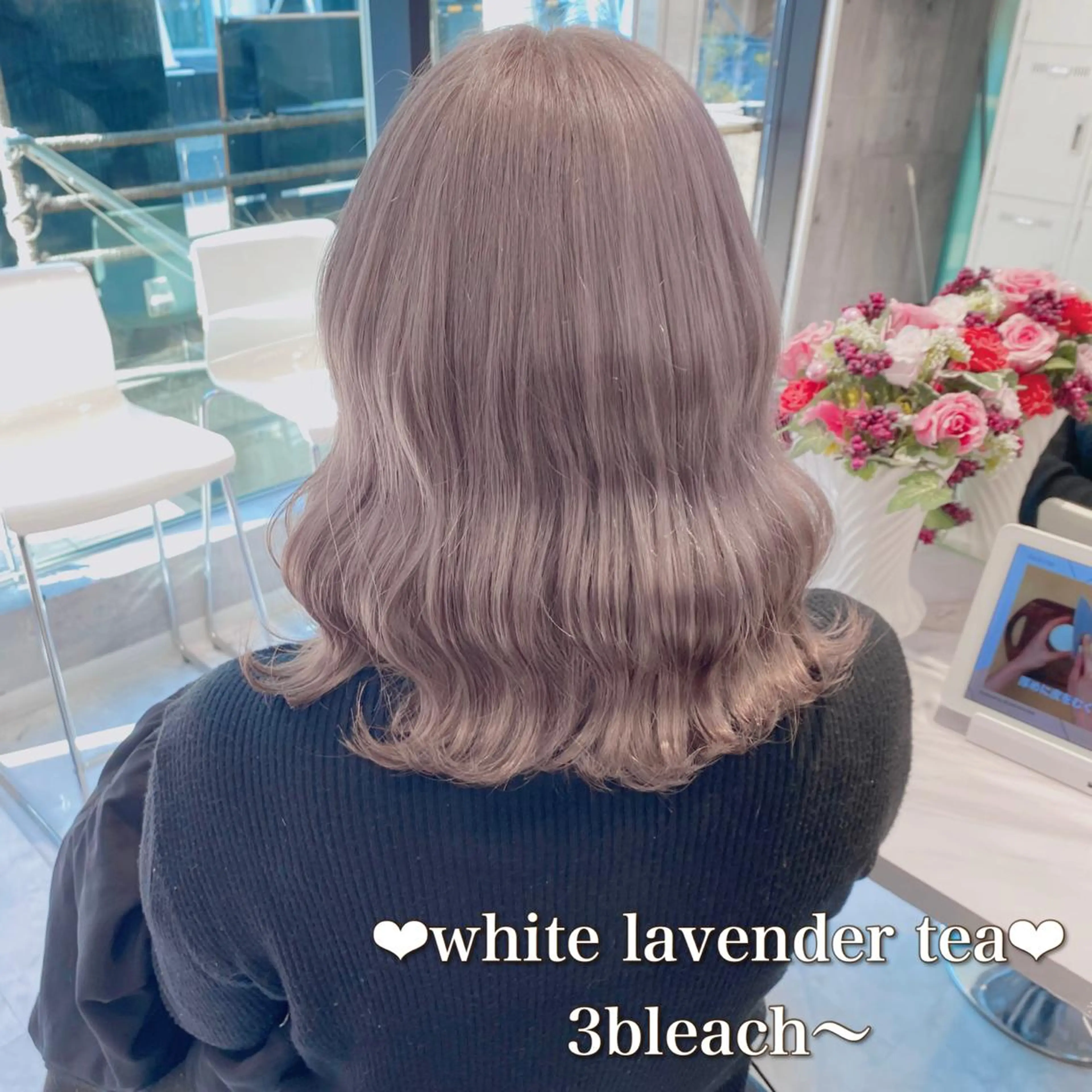 ミディアム カラー ヘアアレンジ メンズ キッズ ヘアカラー トリートメント ヘアセット お悩み解決美容師 💐AMIのヘアスタイル