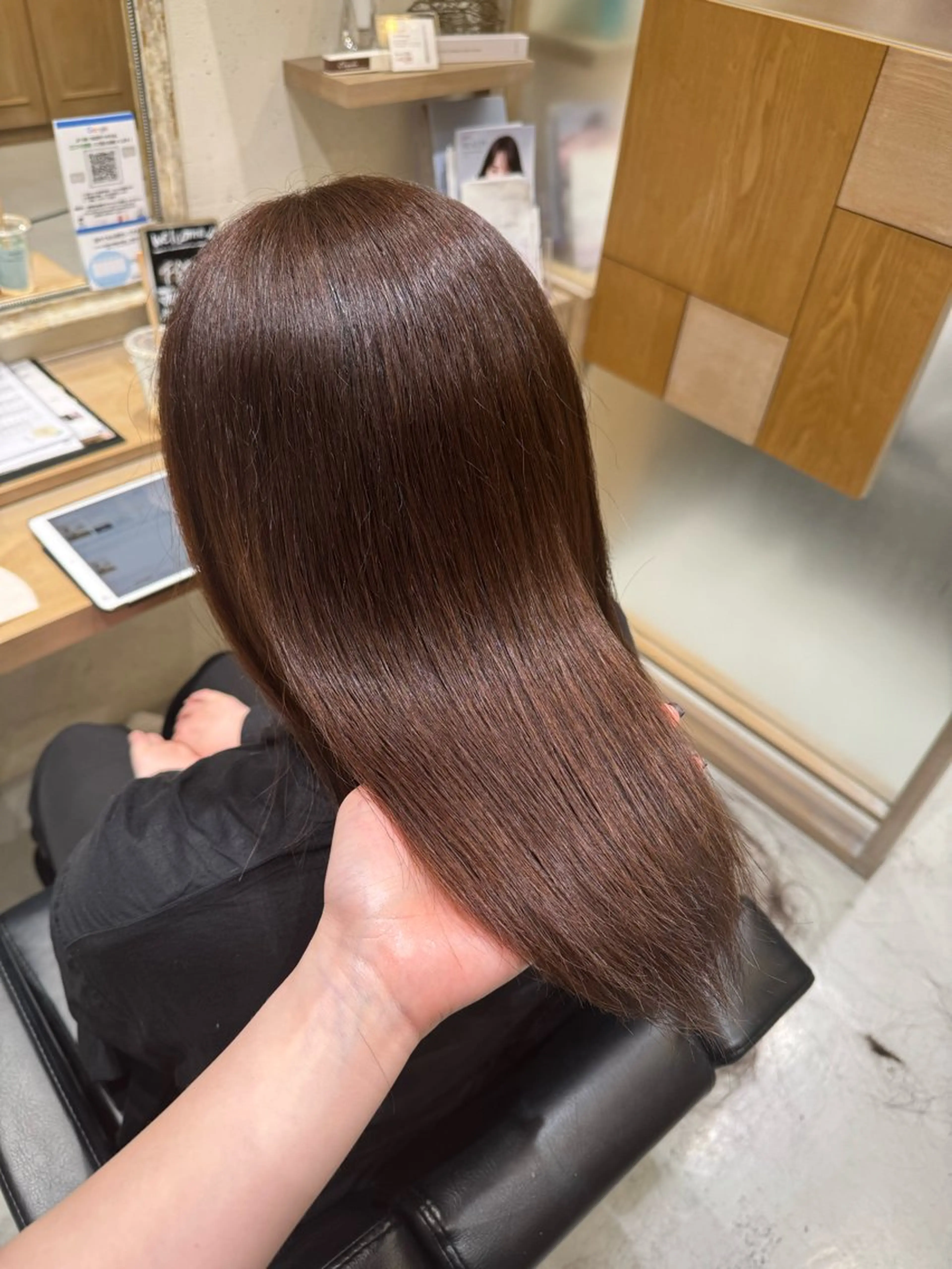 セミロング カット ヘアカラー トリートメント 透明感カラー/顔周り カット/レイヤーにかのヘアスタイル