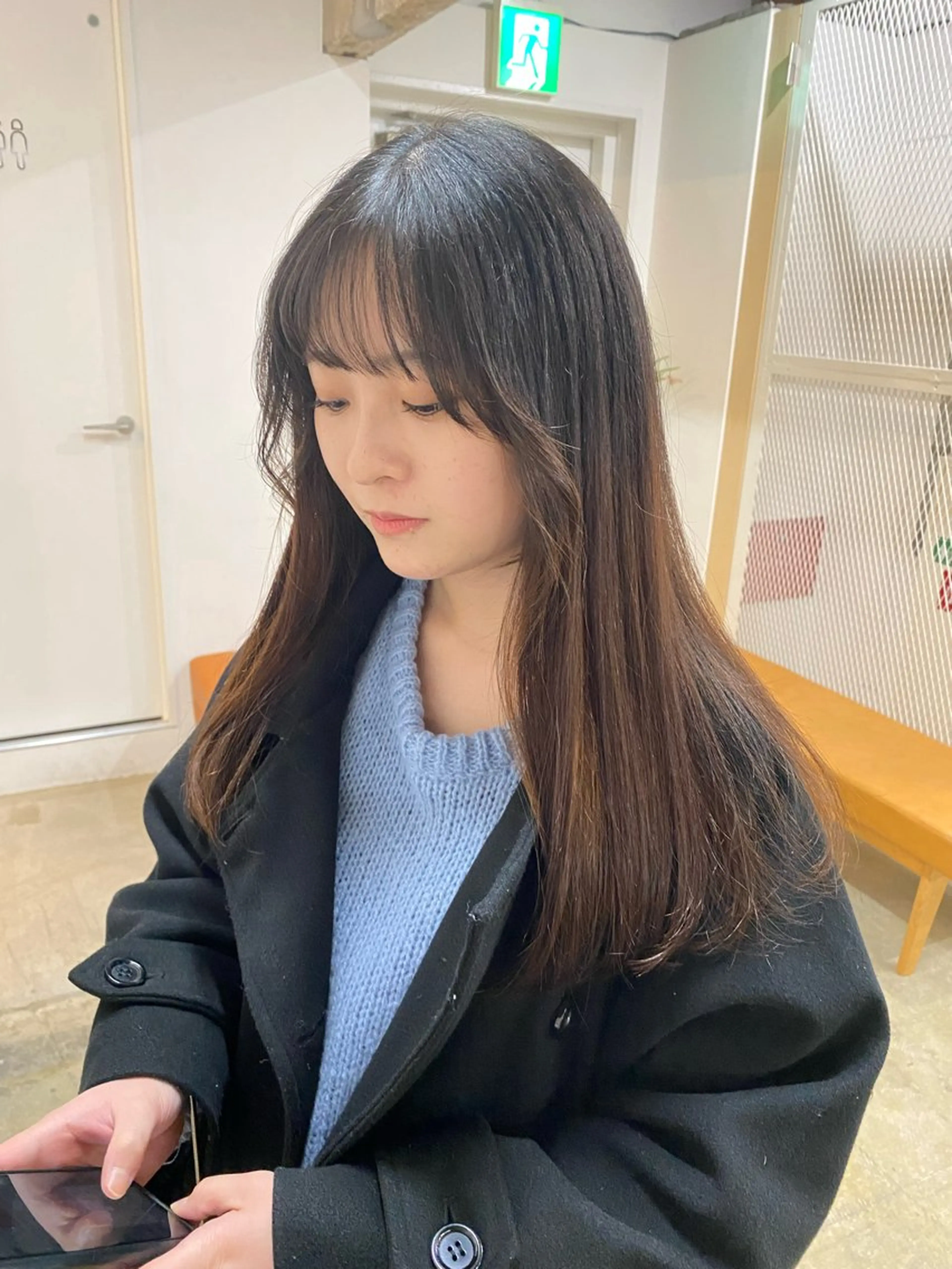 ロング シミズ アスカのヘアスタイル