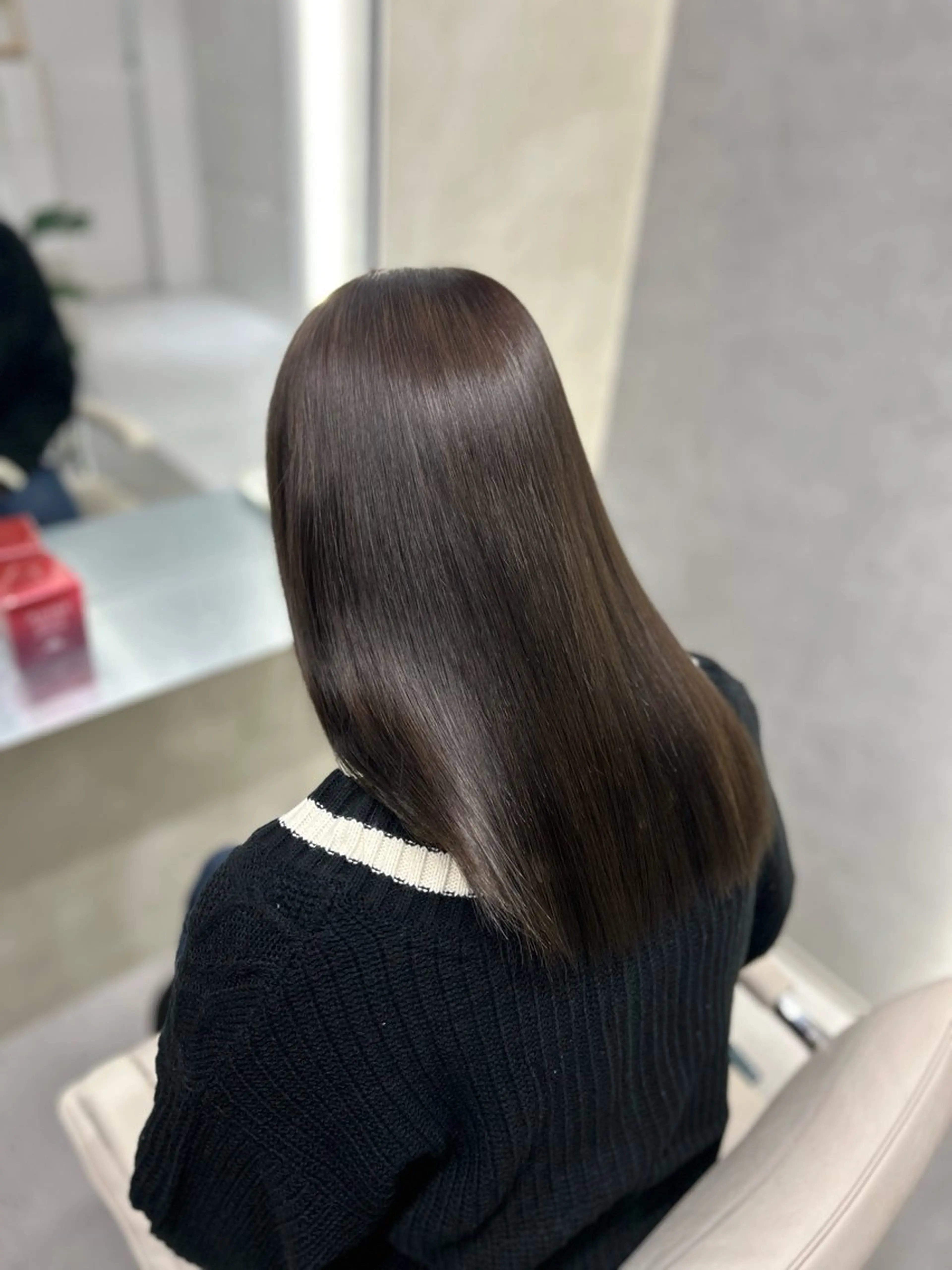 ロング ヘアカラー トリートメント 阿倍野/髪質改善 /縮毛矯正/坪田幸広のヘアスタイル