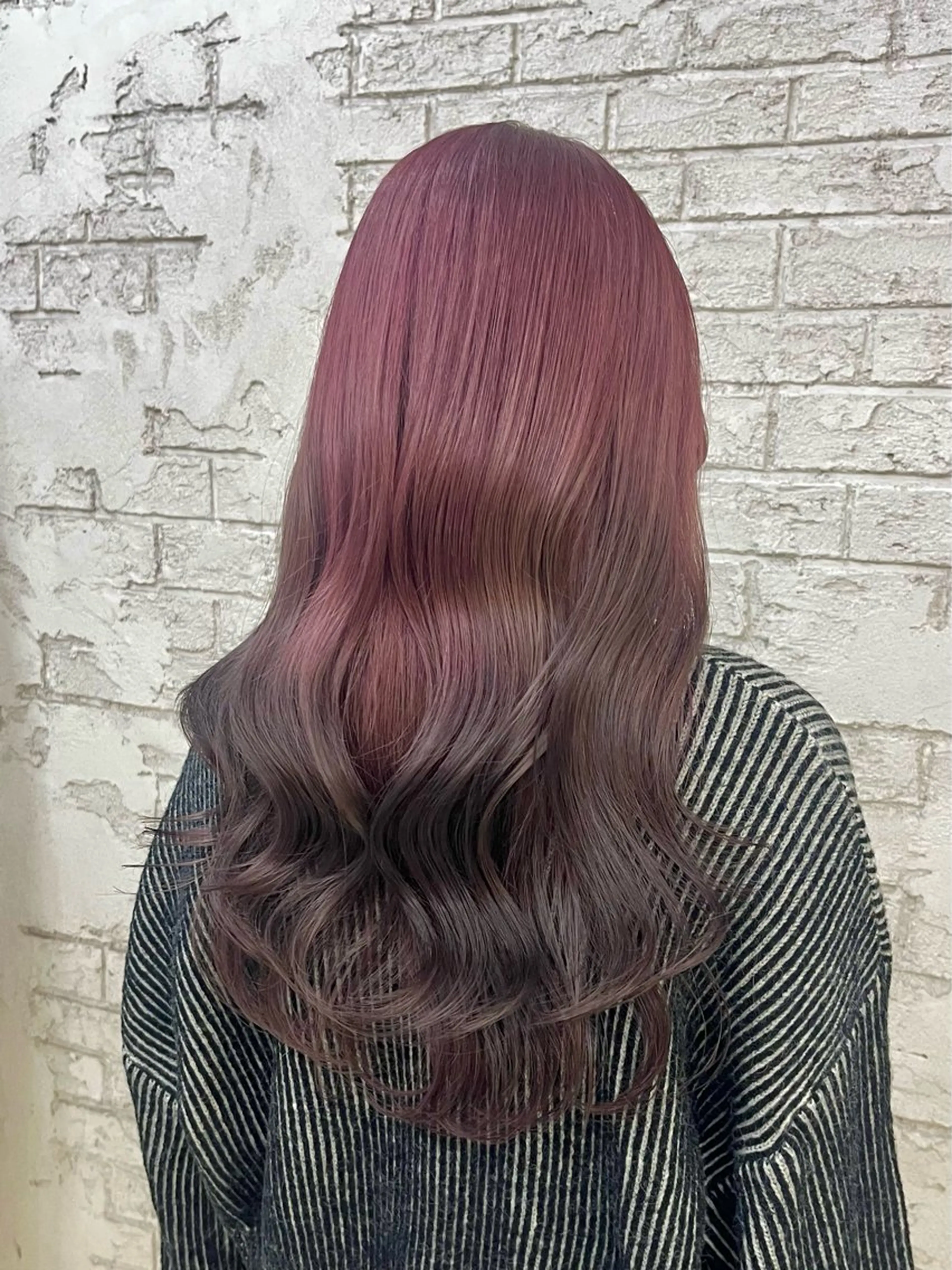 ロング カット ヘアカラー トリートメント 艶髪ブリーチカラー 💗manaka💗のヘアスタイル