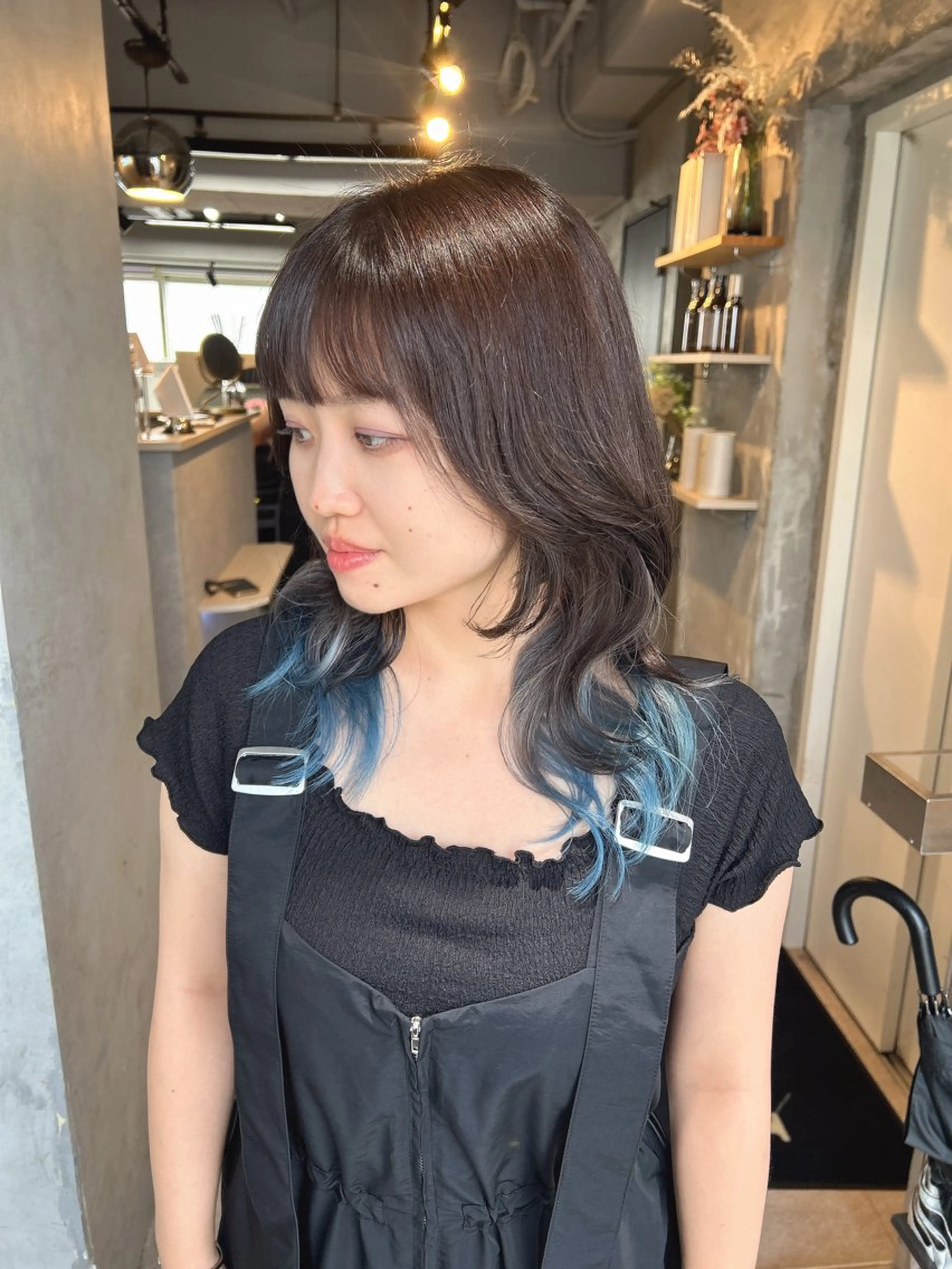 ミディアム カラー ヘアカラー トリートメント 心斎橋ヘアカラー ブリーチmarinaのヘアスタイル
