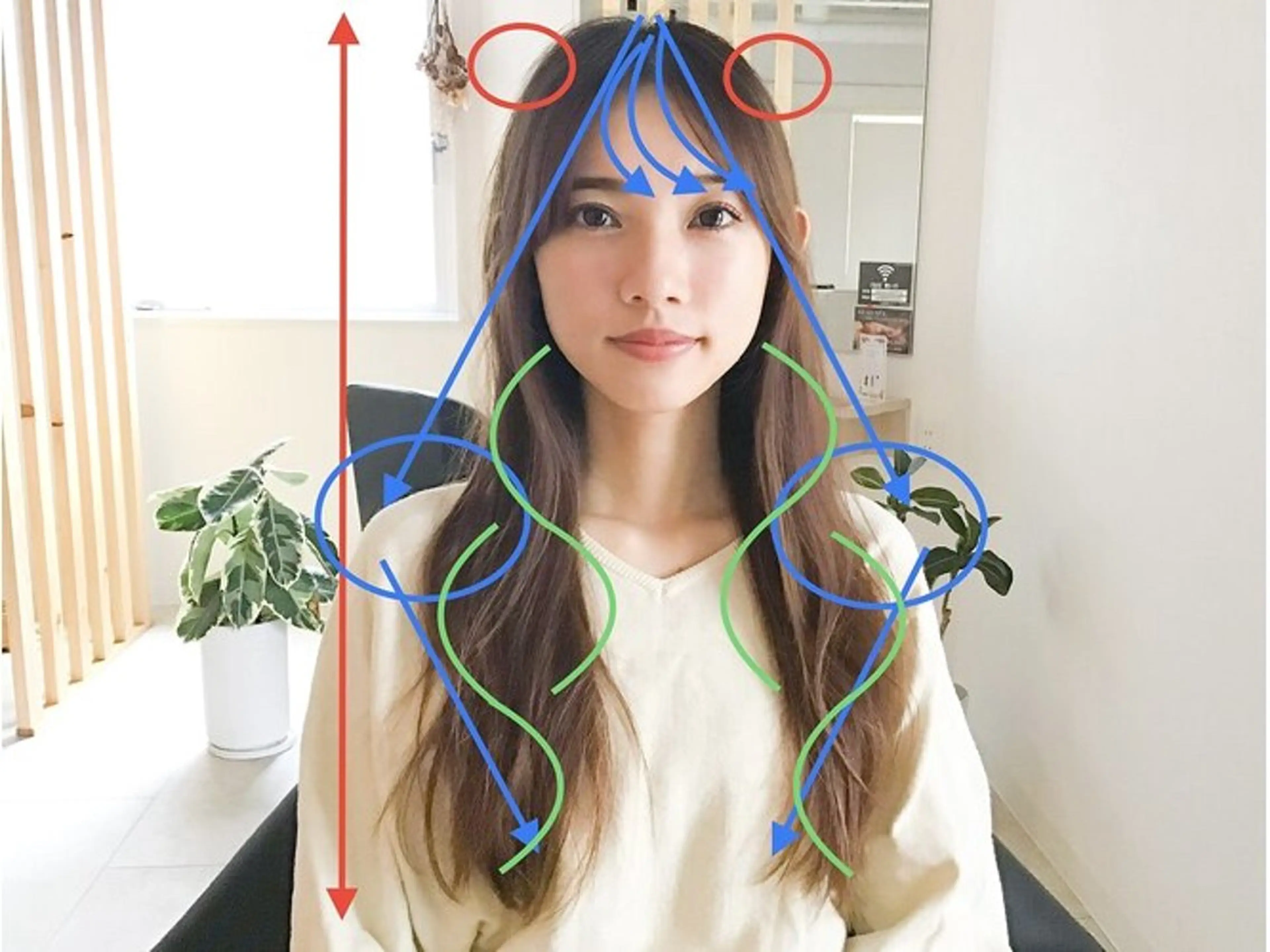 ロング カラー ONE CONCEPT【ワンコンセプト】所属・骨格／顔型／診断／ 伏見／飯味 華菜のヘアスタイル