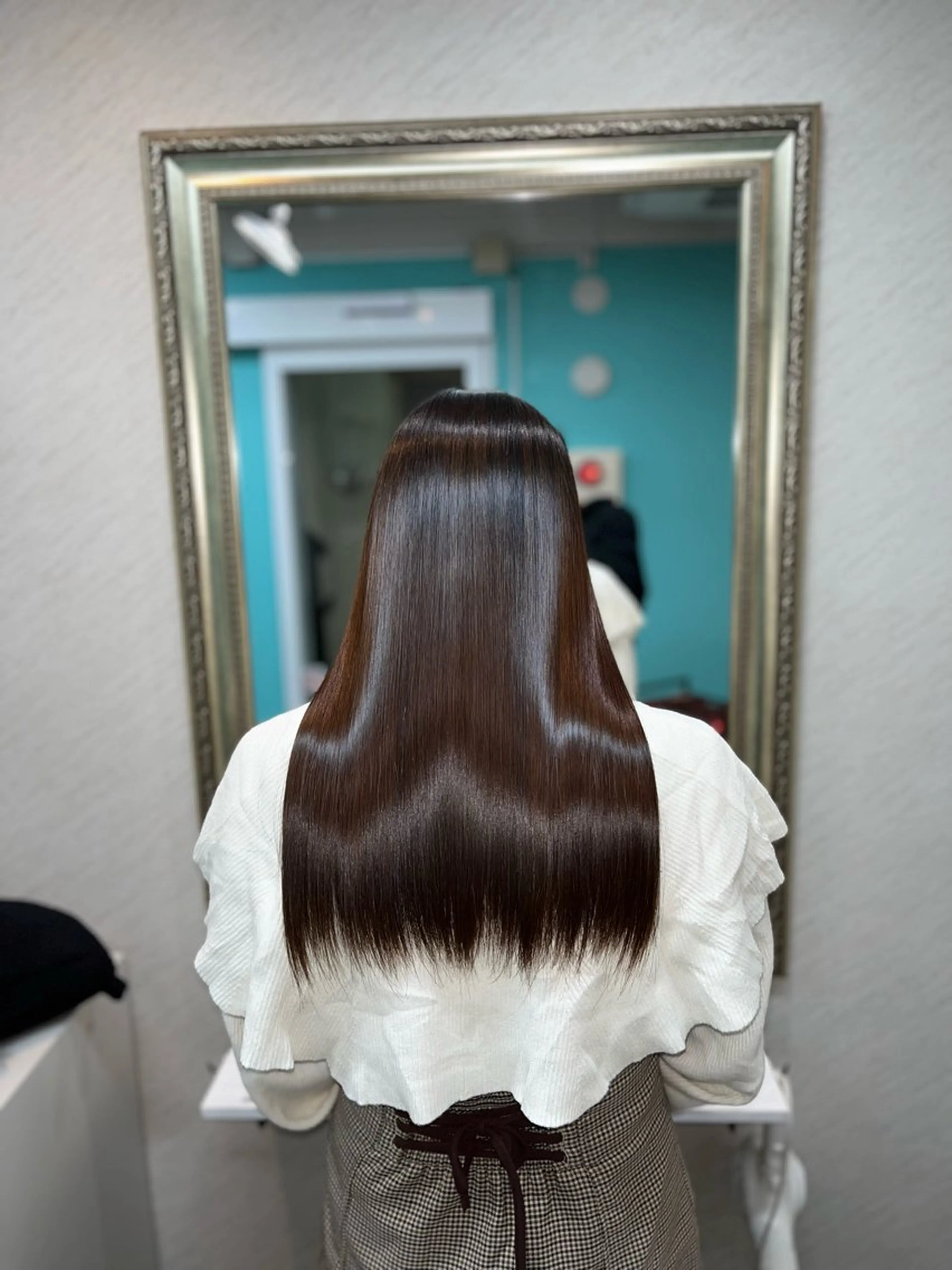 ロング カラー アクアカラー 髪質改善 ロング 縮毛矯正 トリートメント ヘアカラー トリートメント ヘッドスパ ヘアセット seta新宿所属・髪質改善/縮毛矯正 芹沢のヘアスタイル