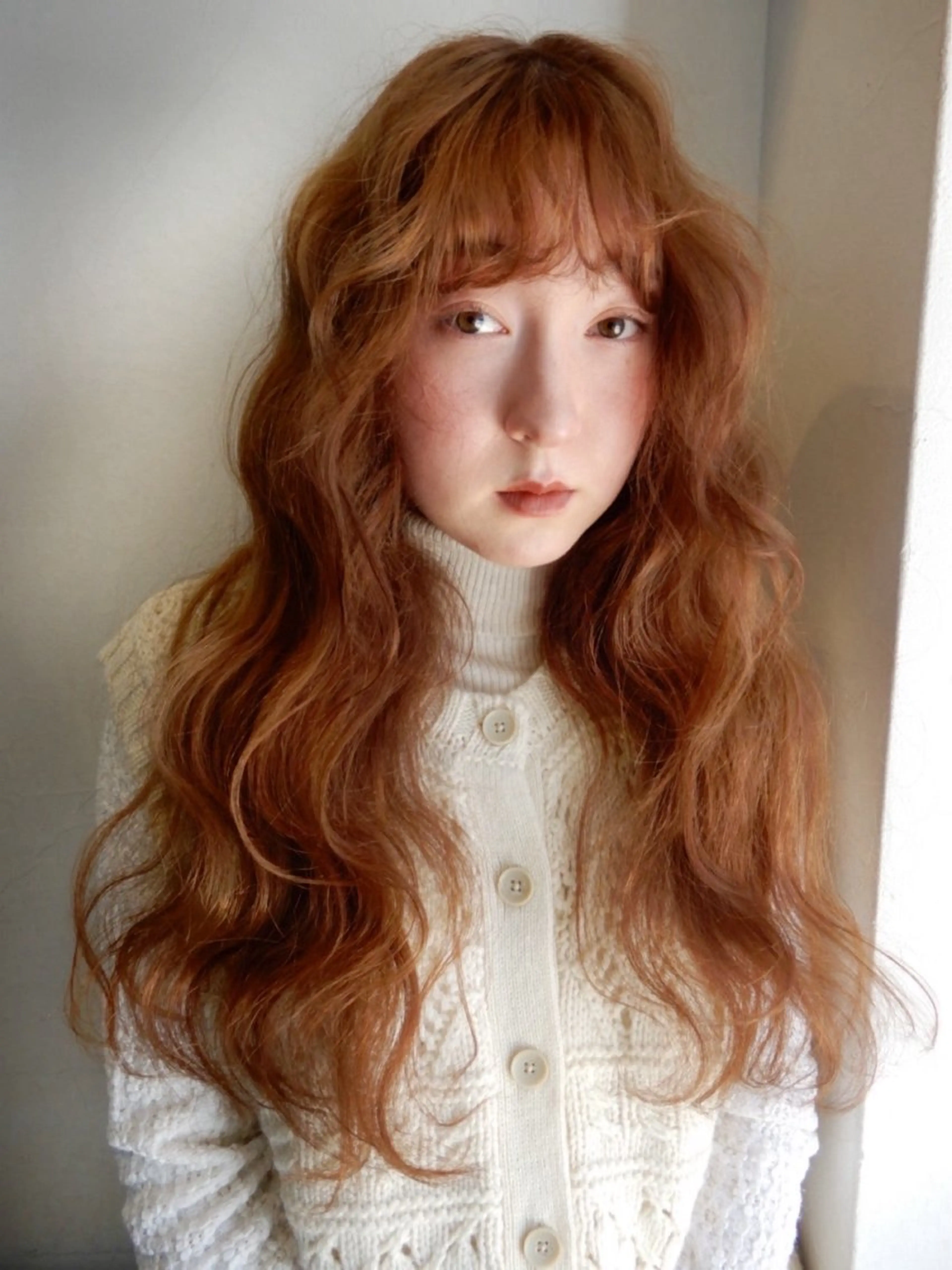 ロング カラー パーマ ヘアアレンジ ぱつっとボブ/ natsukiのヘアスタイル