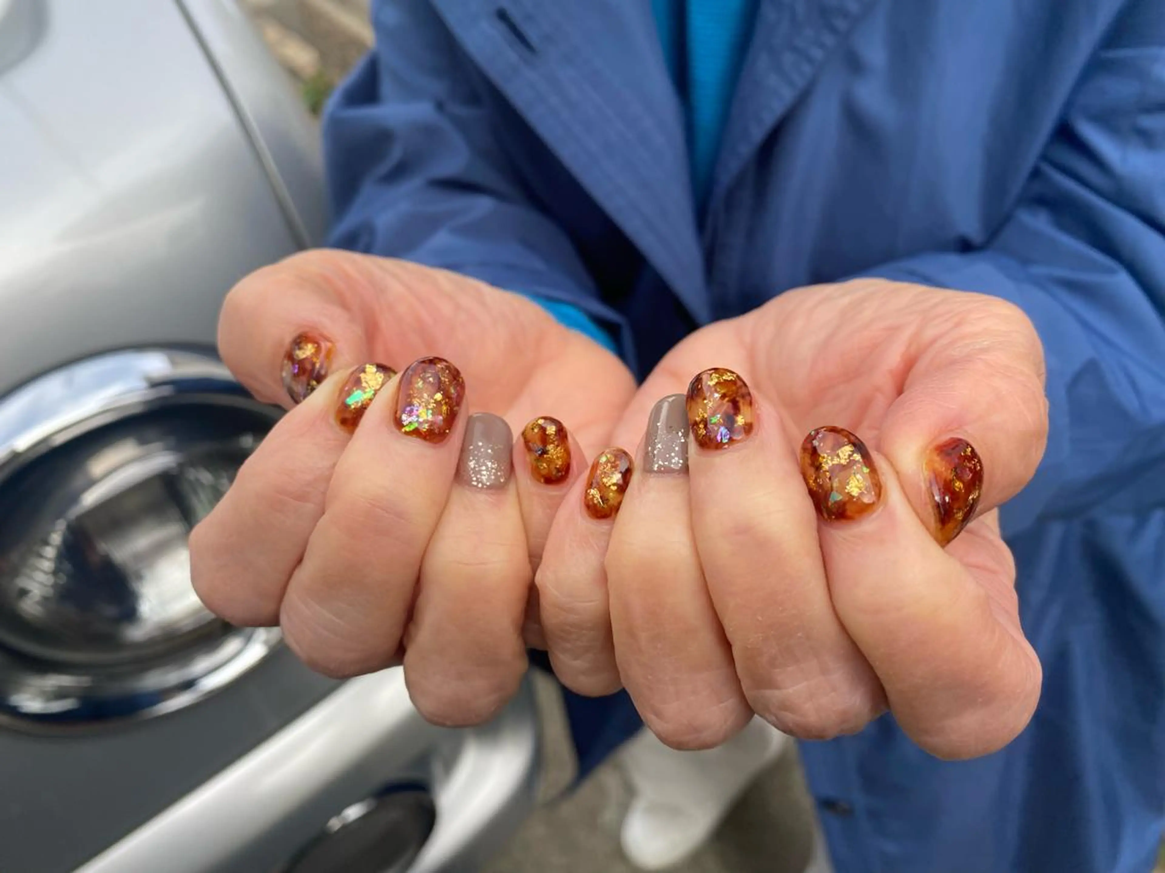 ネイル フレンチネイル ジェルネイル キラキラネイル 韓国ネイル マグネットネイル Nail Salon Ｄream Mamのネイルデザイン