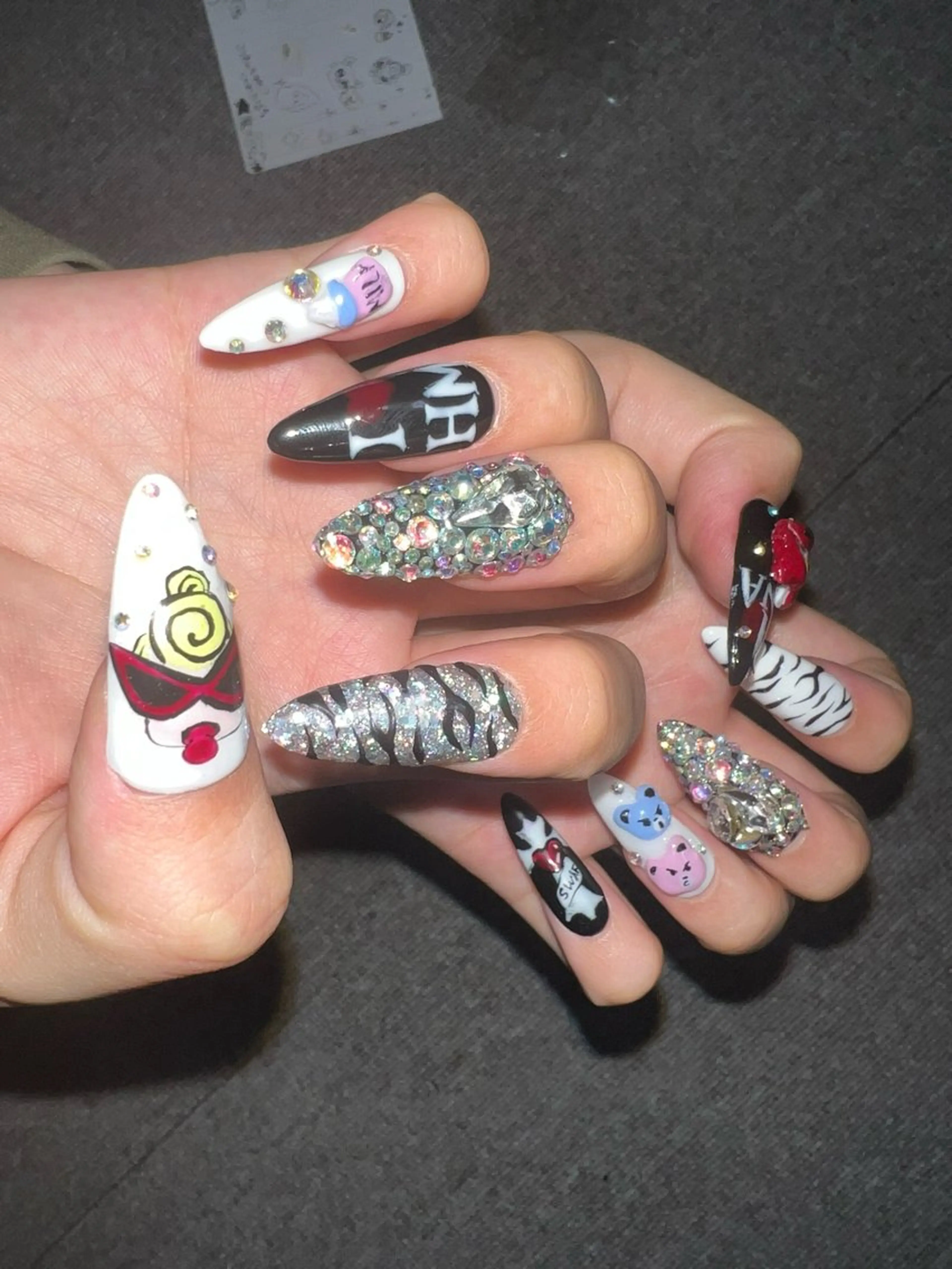 ネイル ネイルチップ あお ジュニアネイリストのネイルデザイン