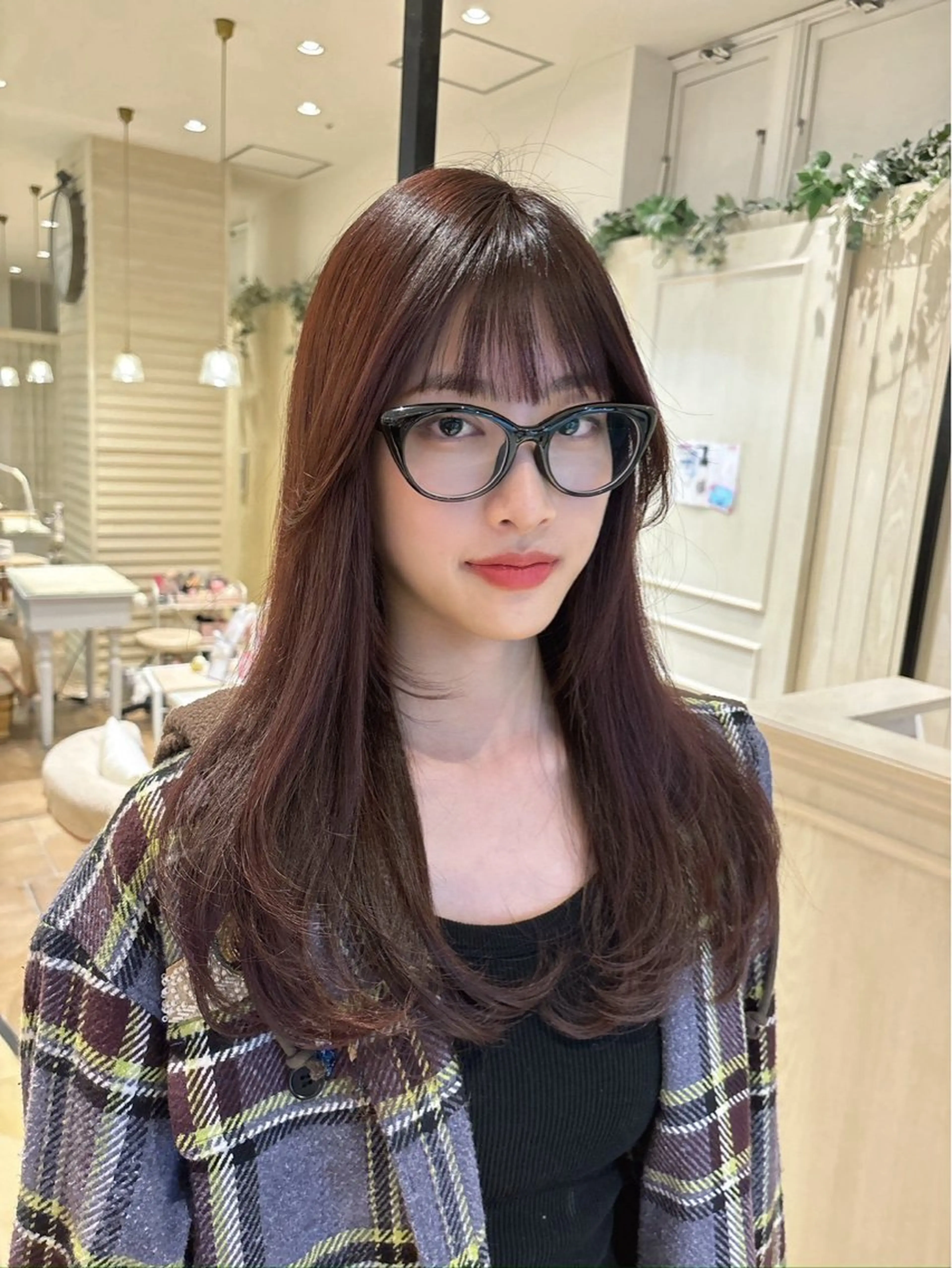 ロング カラー ブリーチ ダブルカラー ブリーチなしカラー 髪質改善 韓国風ヘア カット ヘアカラー トリートメント Maison Annex【心斎橋/レイヤーカット/ブリーチなしダブルカラー/髪質改善カラー】所属・レイヤーカット/ 心斎橋　MACOのヘアスタイル