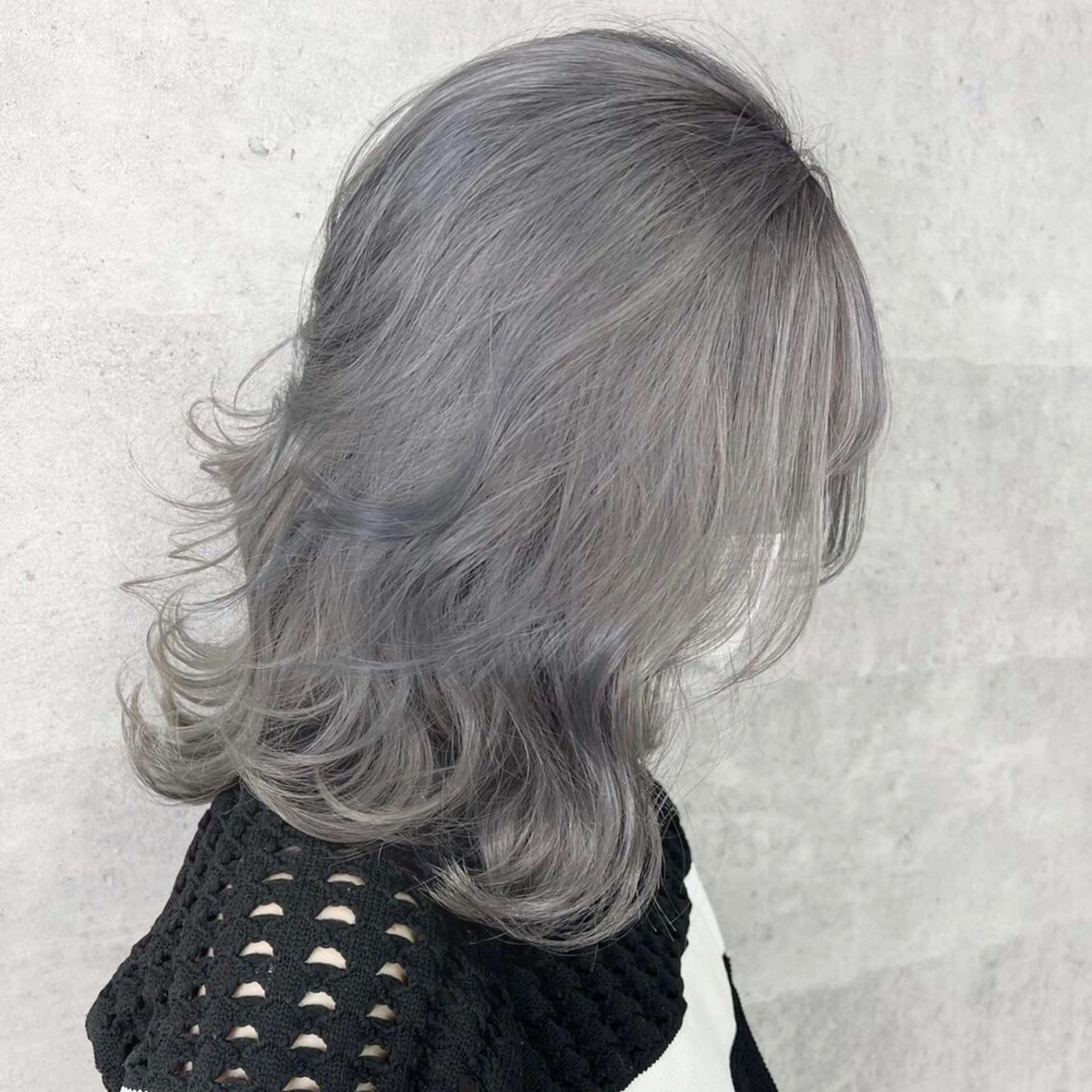 セミロング カラー シールエクステ ハイトーンカラー エクステ シールエクステ特化 ハイトーン、NANAのヘアスタイル