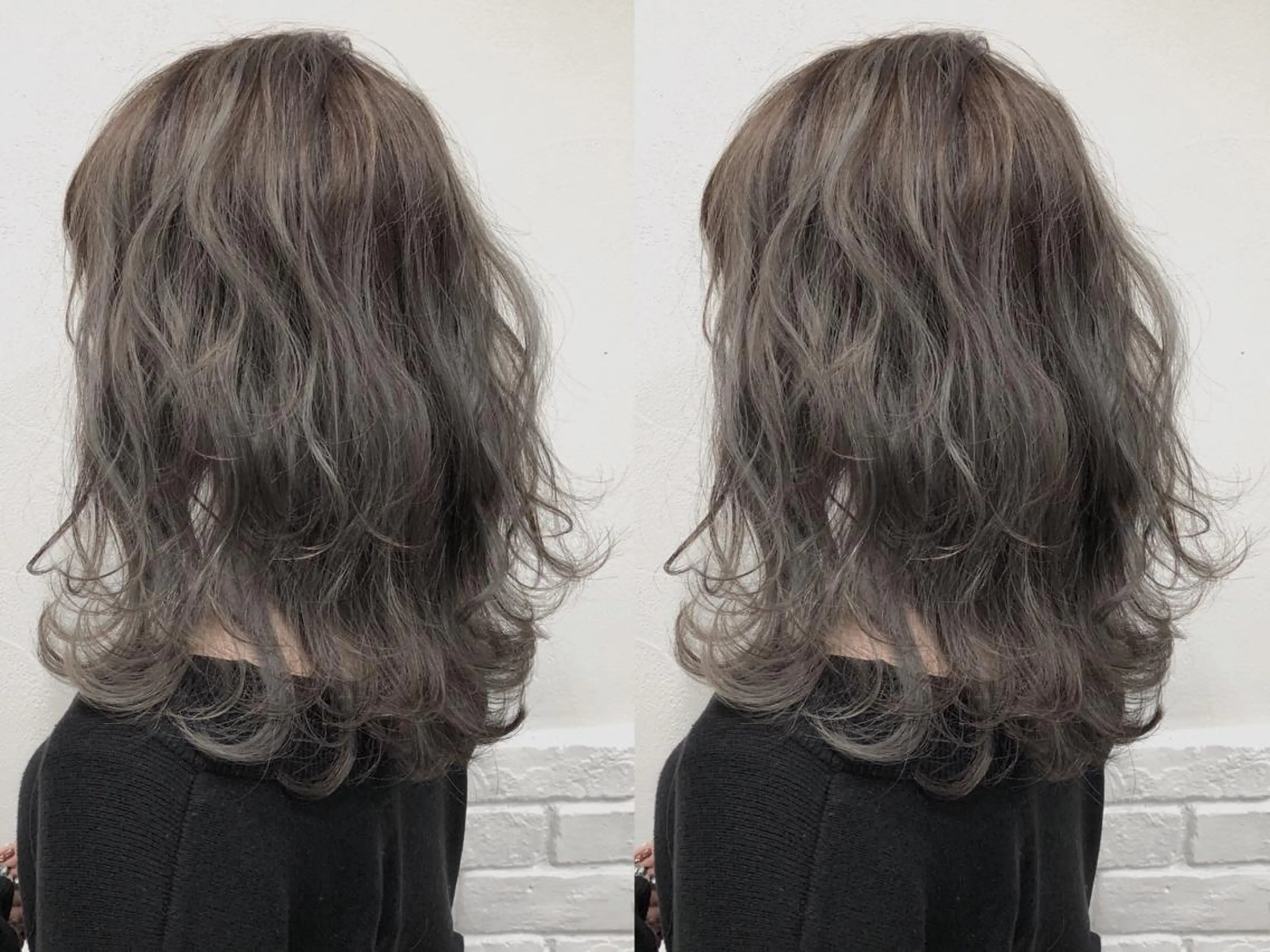 ミディアム カラー パーマ ヘアアレンジ メンズ キッズ ネイル マツエク・マツパ メンズブリーチ ベージュカラー ブリーチ カット ヘアカラー トリートメント 💟Chloe原宿店 🩶ハイトーンのヘアスタイル
