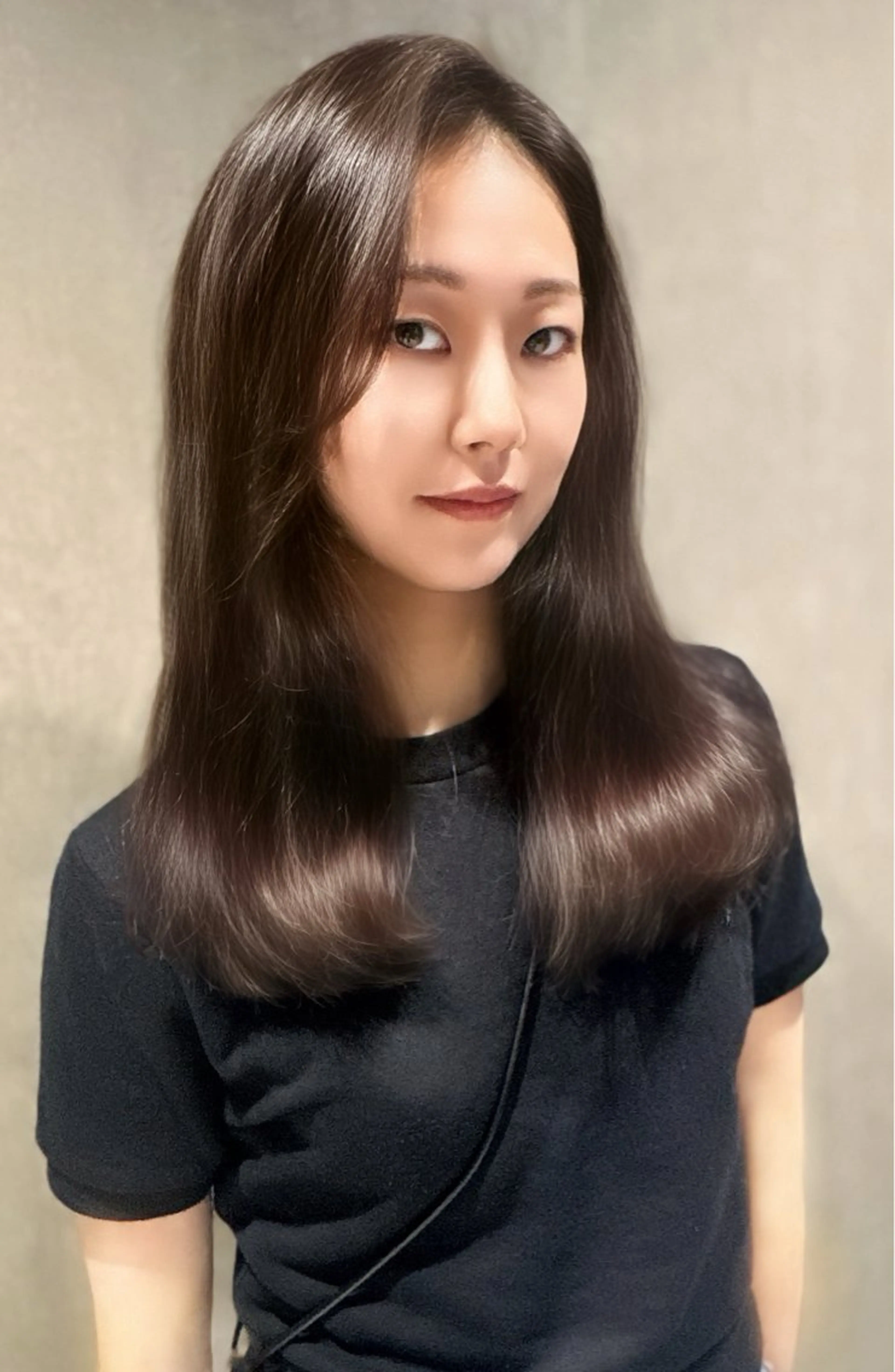 セミロング ヘアカラー 村井 隆仁のヘアスタイル