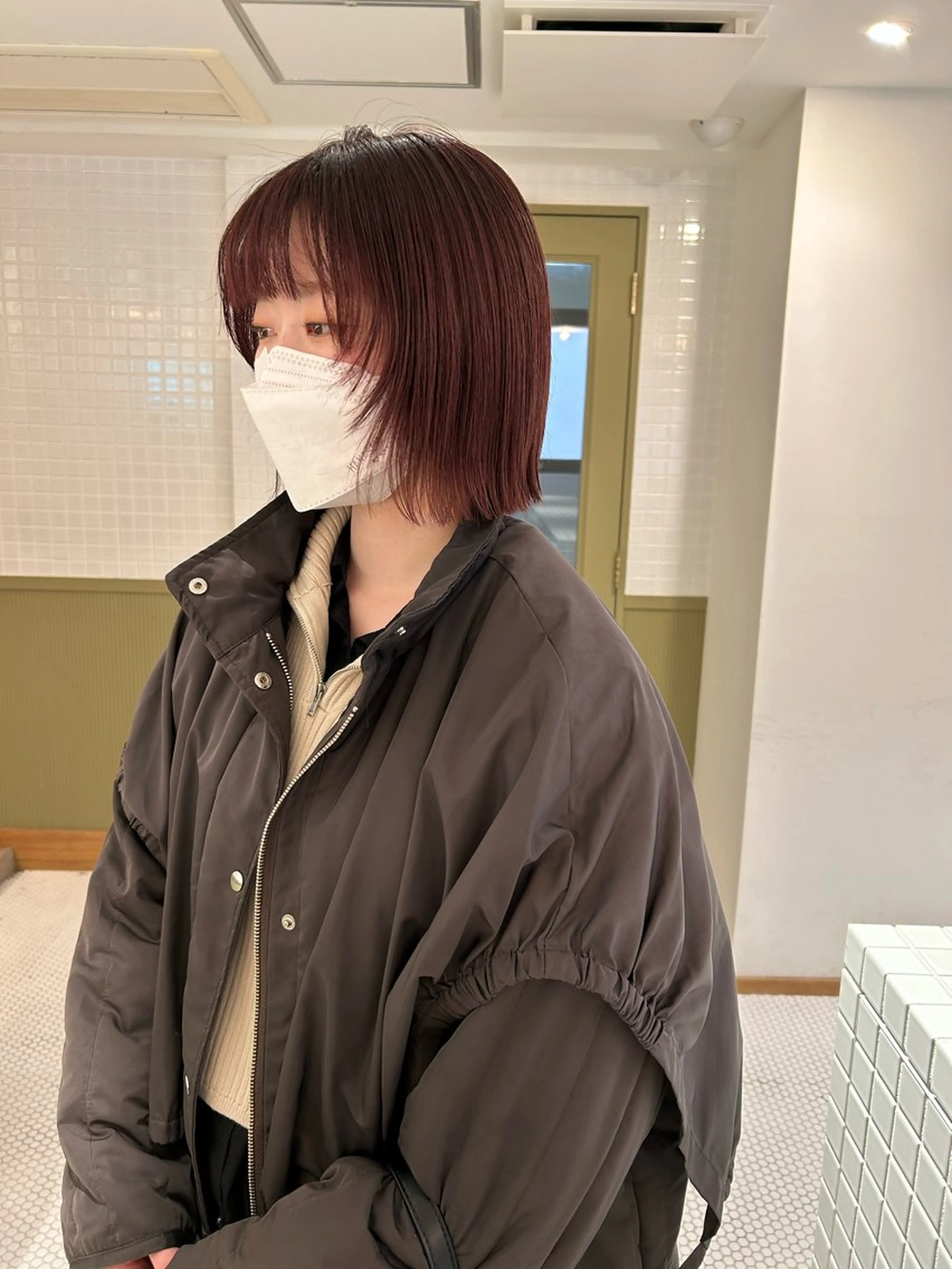 ミディアム ボブレイヤー ボブ レイヤーカット カット ヘアカラー SALOWIN所属・マンツーマン美容師 立川　♡MIHO♡のヘアスタイル