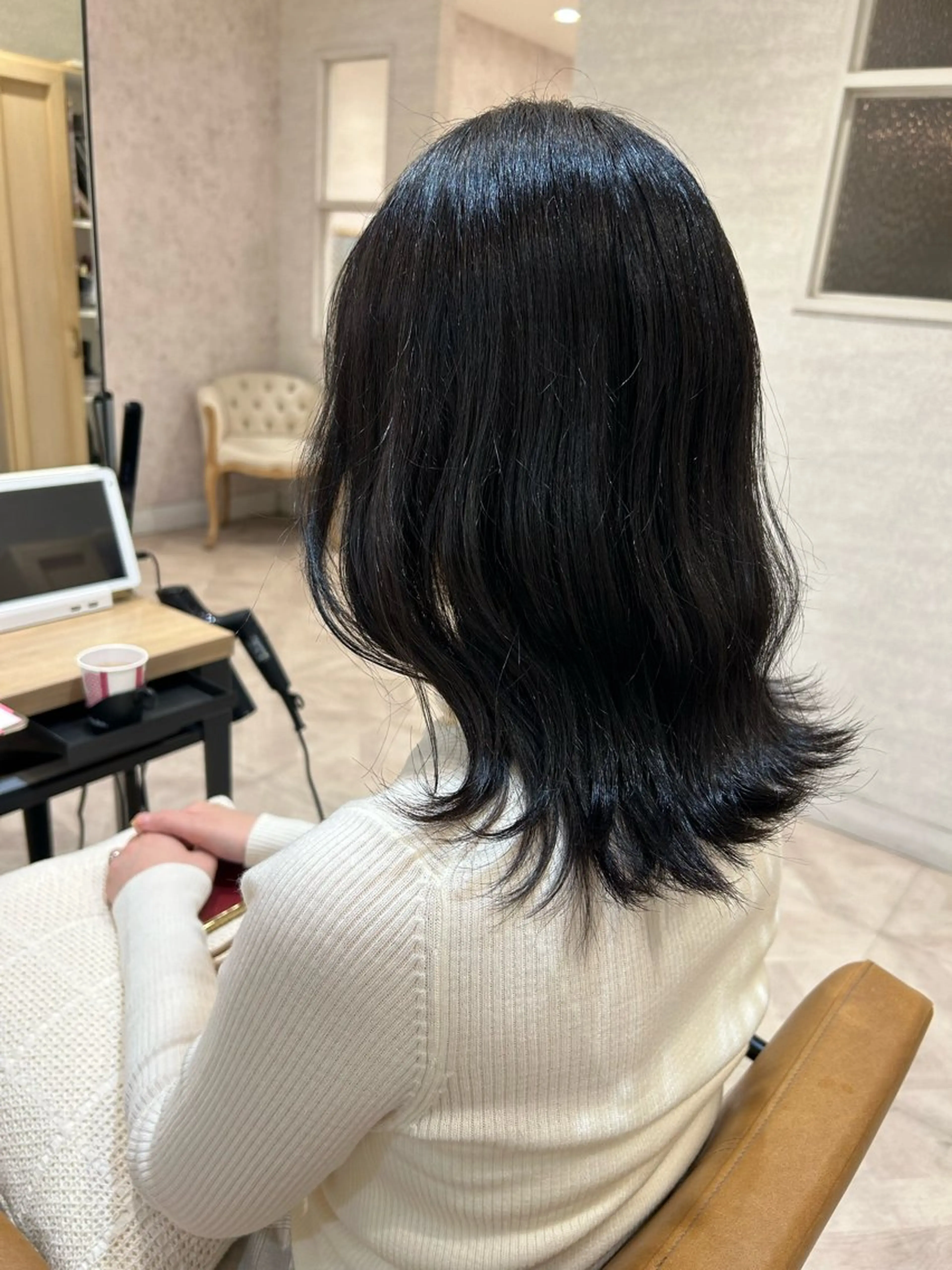 ミディアム カラー La Bonheur hair Olivier北千住店【ラボヌールヘアーオリヴィエ】所属・RAN 🎀のヘアスタイル