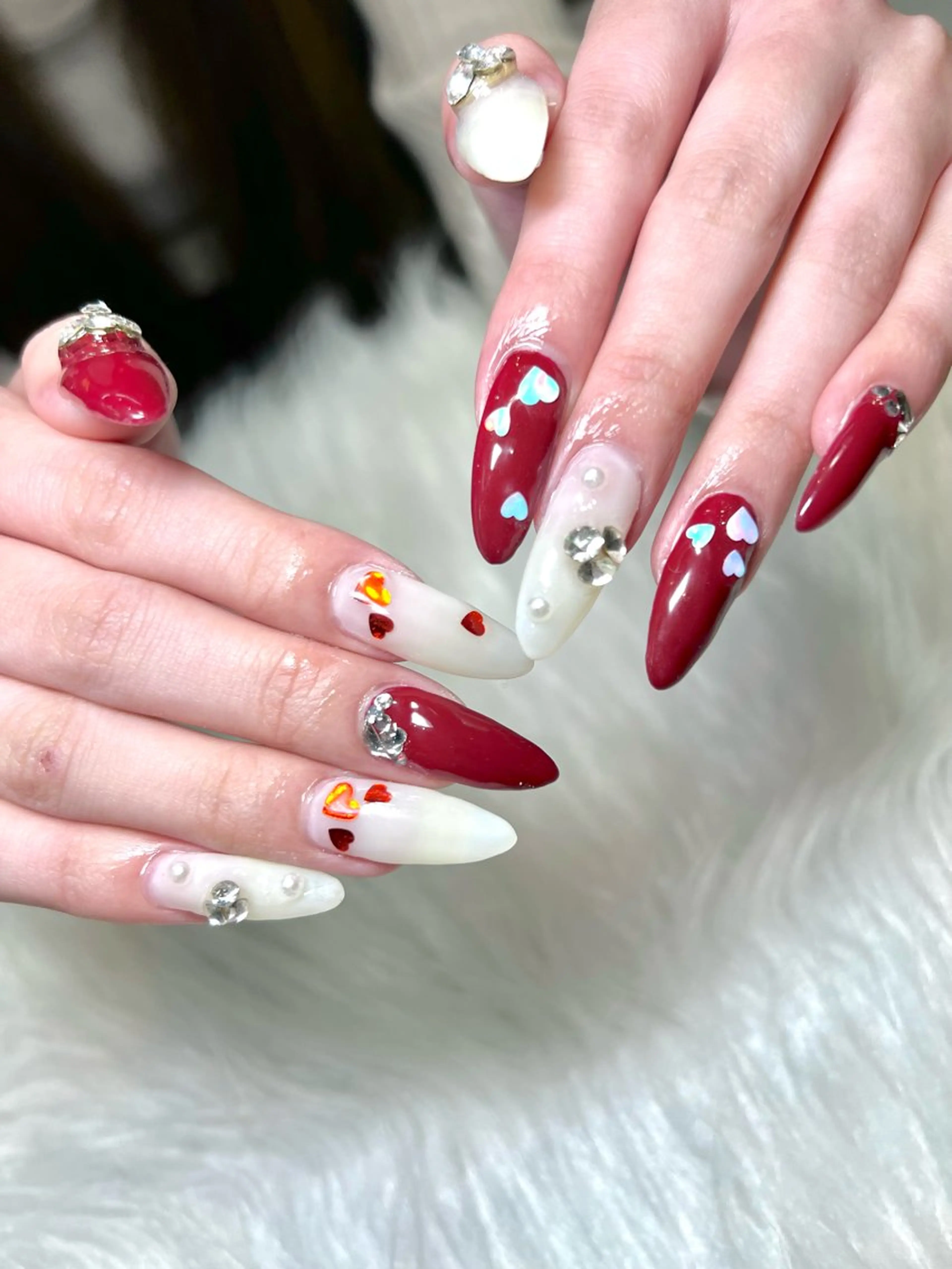 ネイル ハンドネイル E  nail 風羽のネイルデザイン