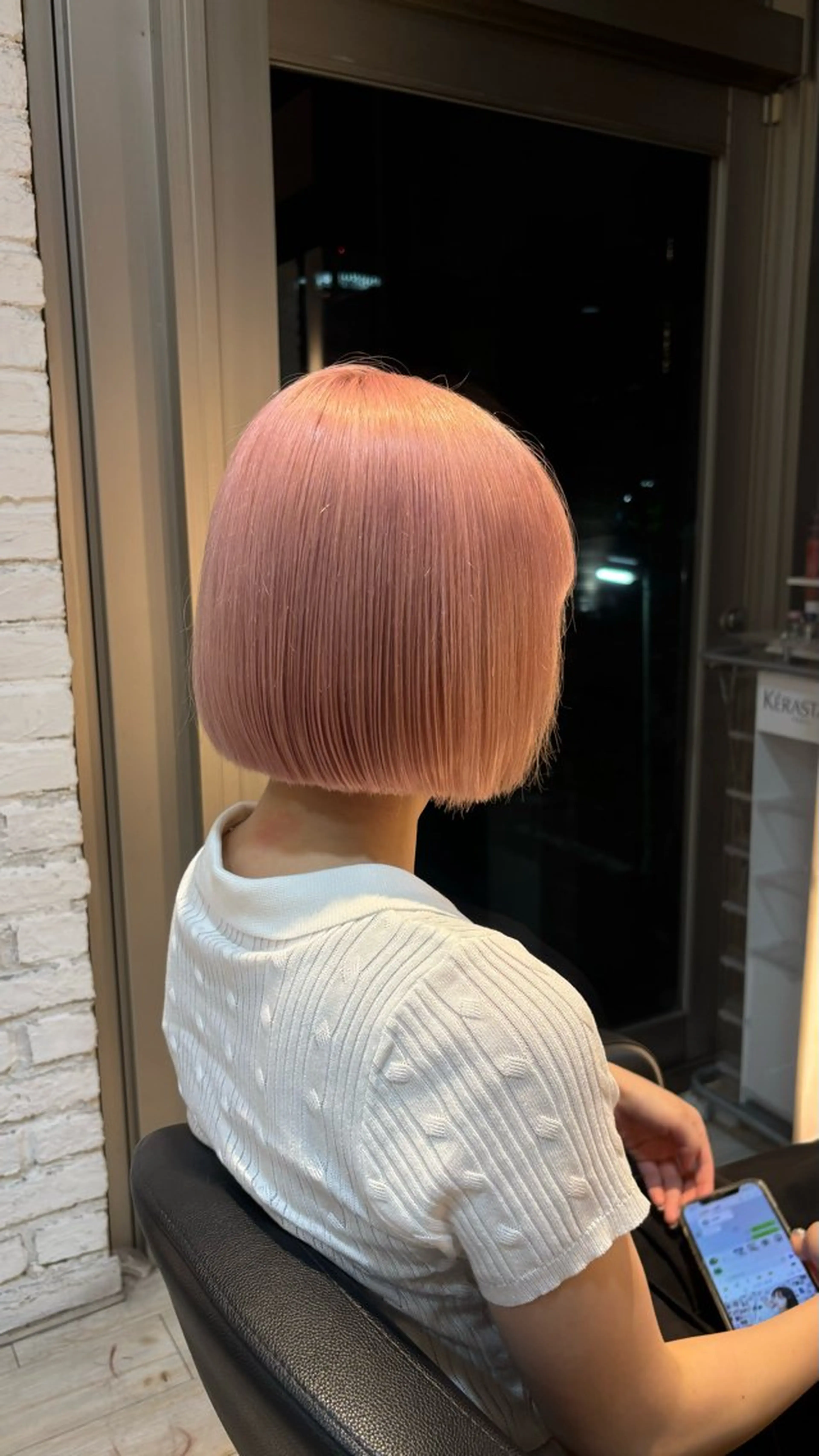 カラー ハイトーンカラー ボブ miyu/ボブ/ 透明感カラー/栄のヘアスタイル