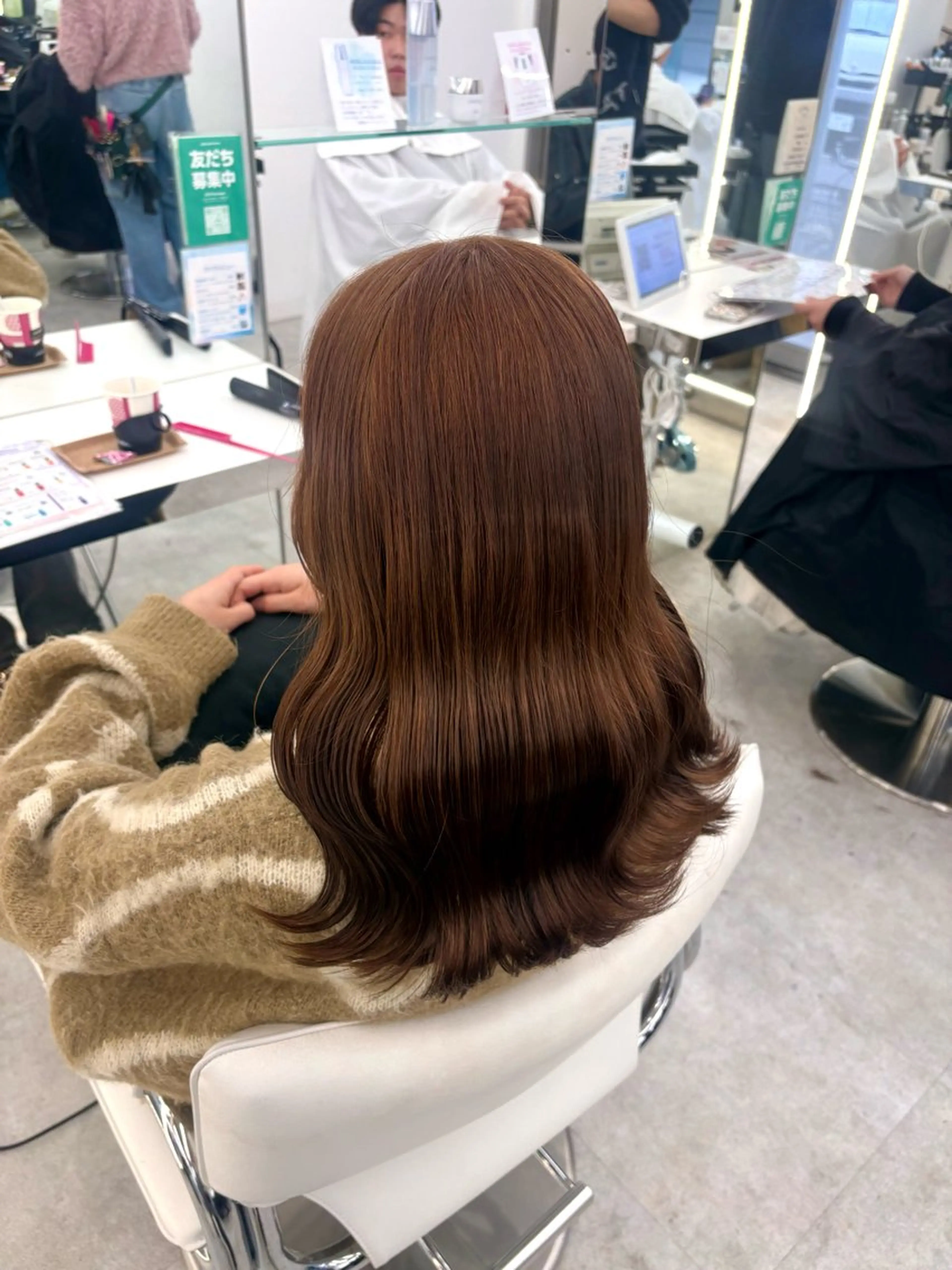 セミロング カラー ヘアカラー ハイトーン/エクステ /りこぴん🎀のヘアスタイル