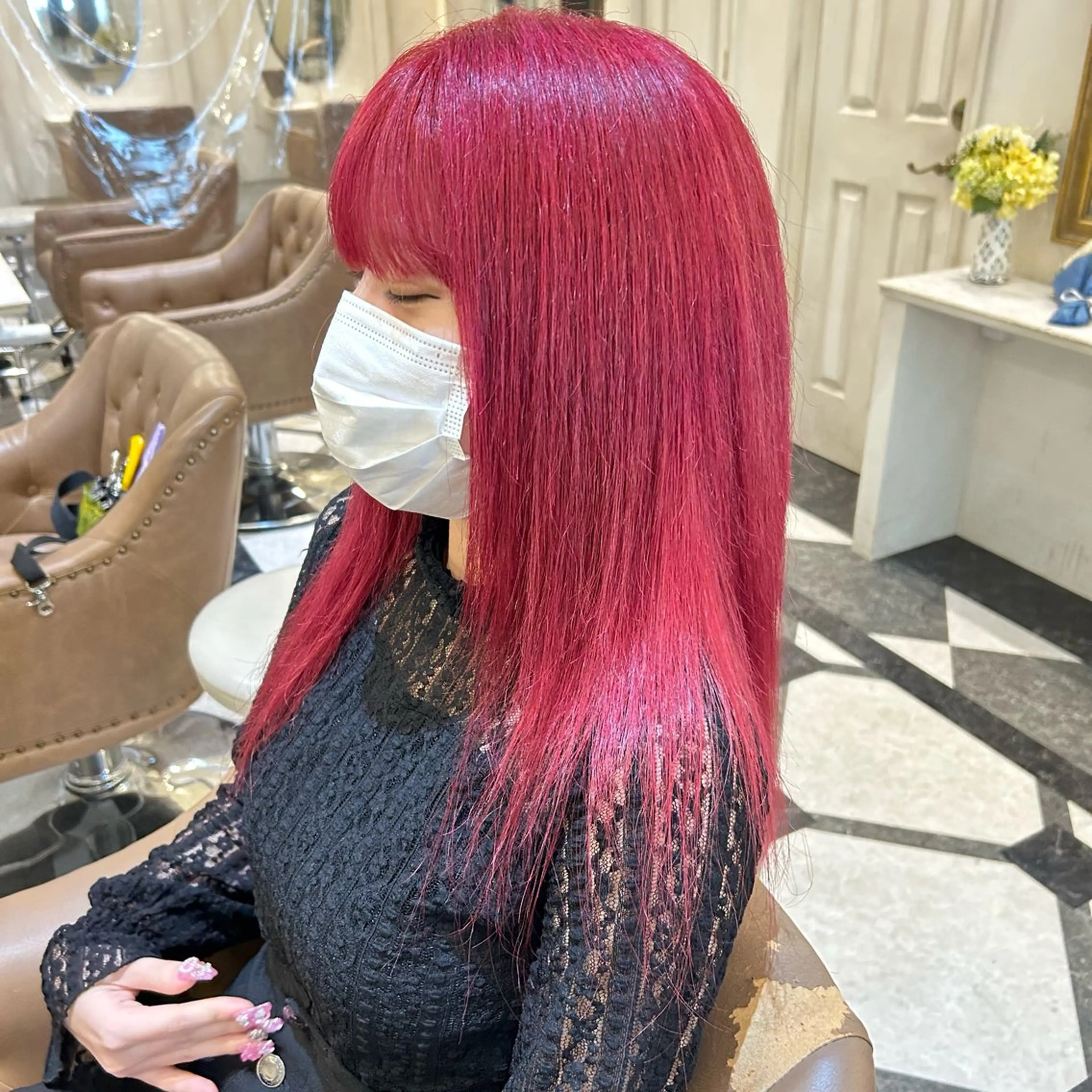 セミロング カラー Blanche by artina川崎店所属・ゆう🫧 透明感/ハイトーンのヘアスタイル