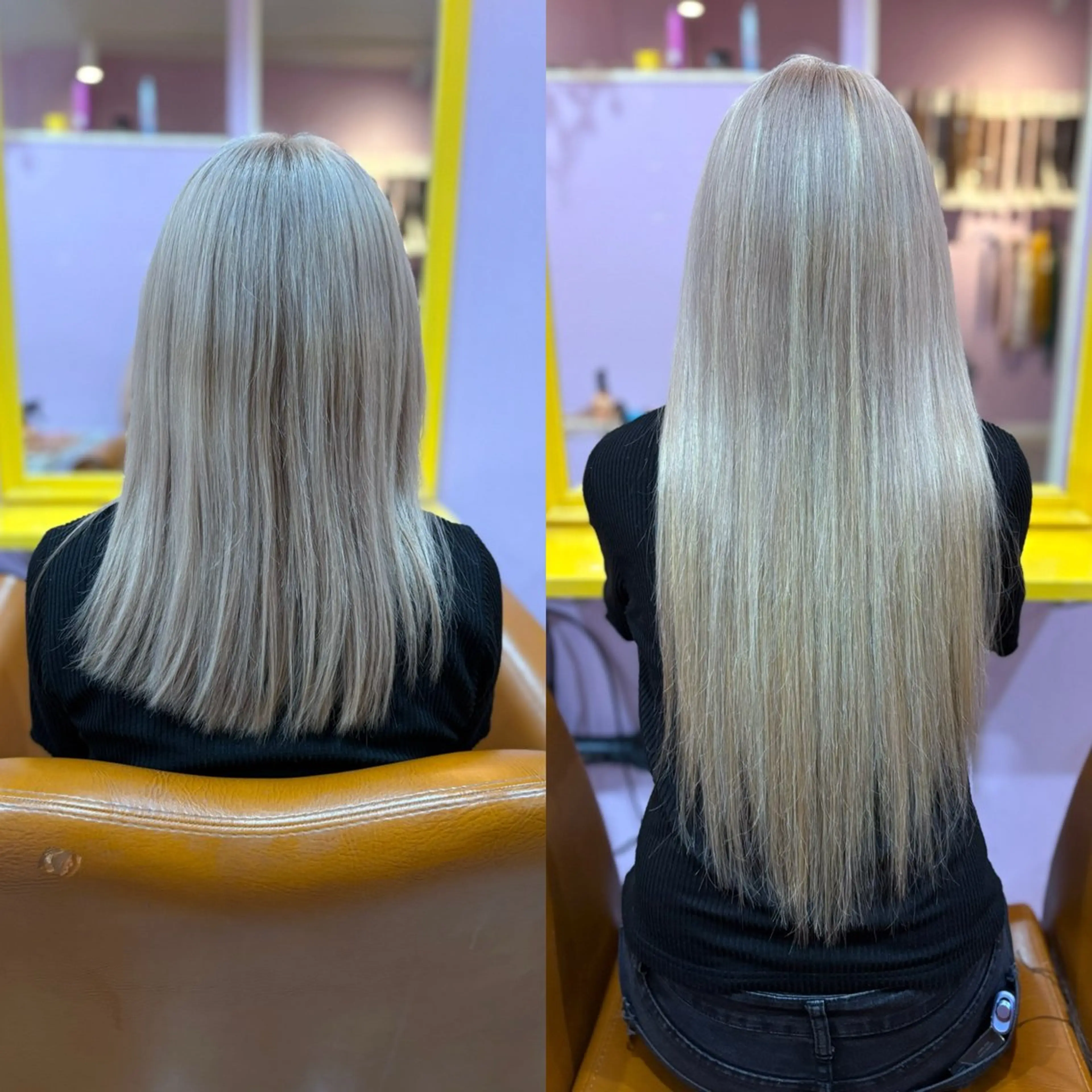 セミロング チビ編み込みエクステ どぅ〜す/YUIのヘアスタイル