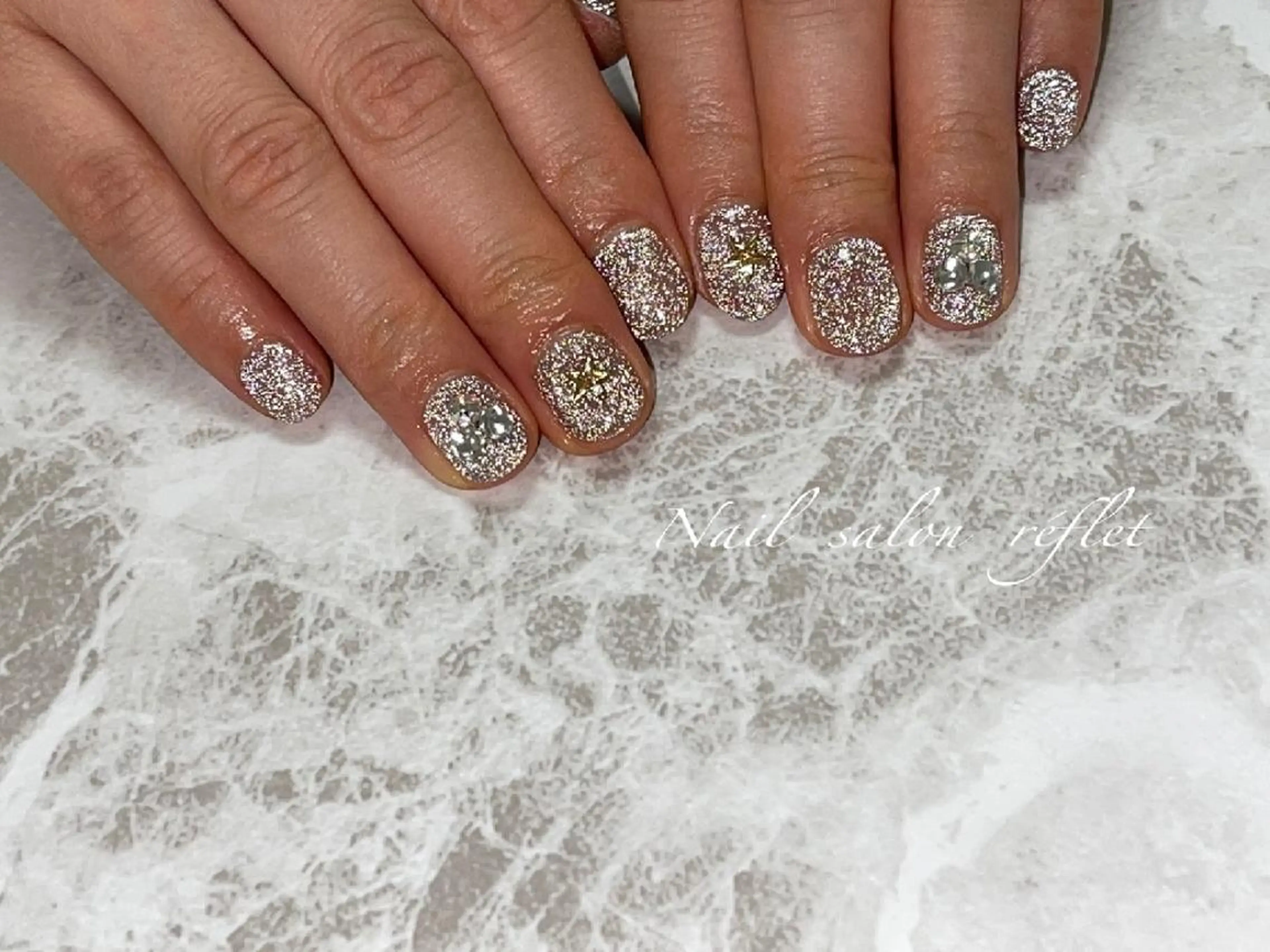 ネイル フラッシュネイル マグネットネイル ハンドネイル Nail  salon  Lebel所属・Nailsalon Lebelのネイルデザイン