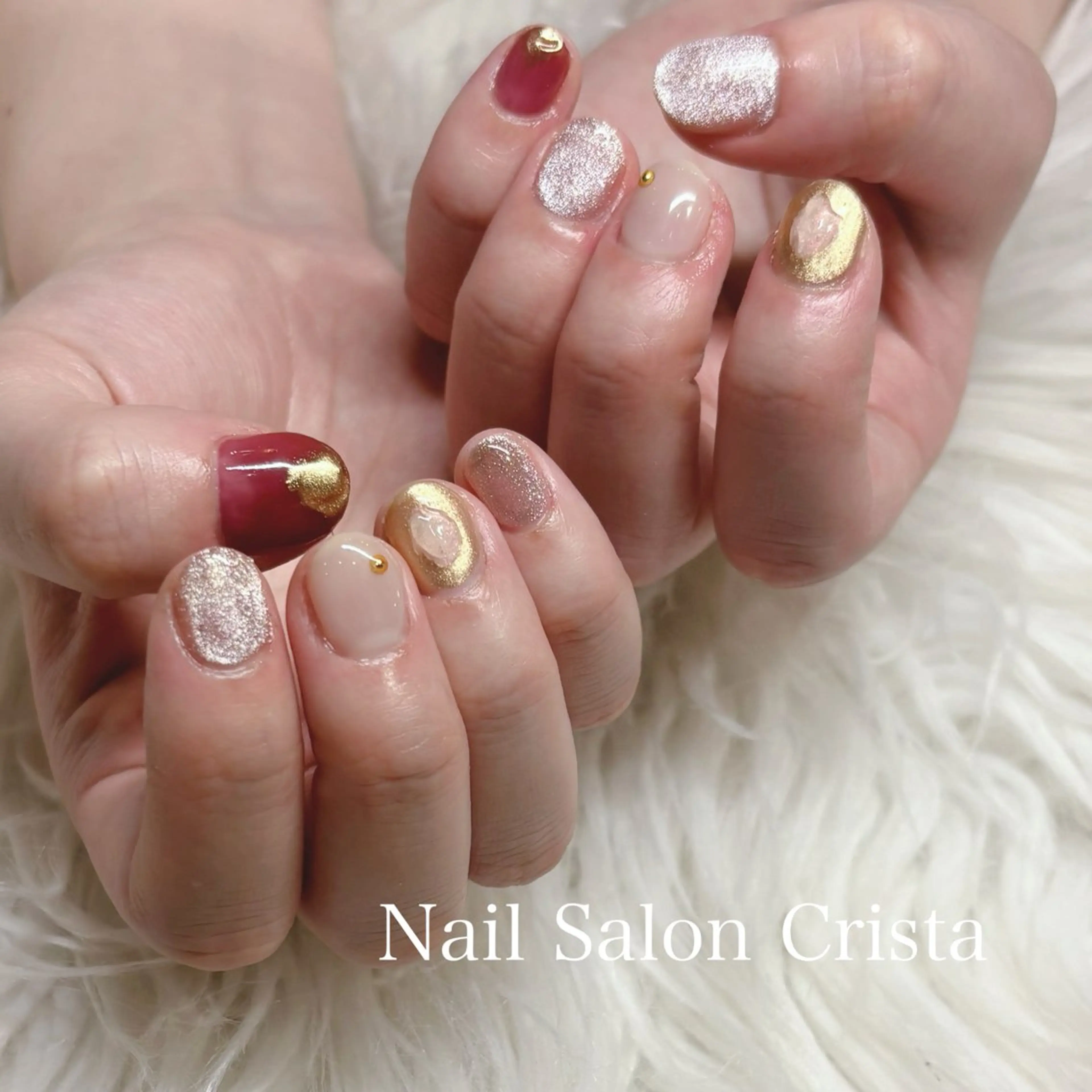 ネイル フットネイル ジェルネイル マグネットネイル オフィスネイル ワンカラーネイル NAILSALON CRISTA所属・🤍CRISTA yui🤍のネイルデザイン