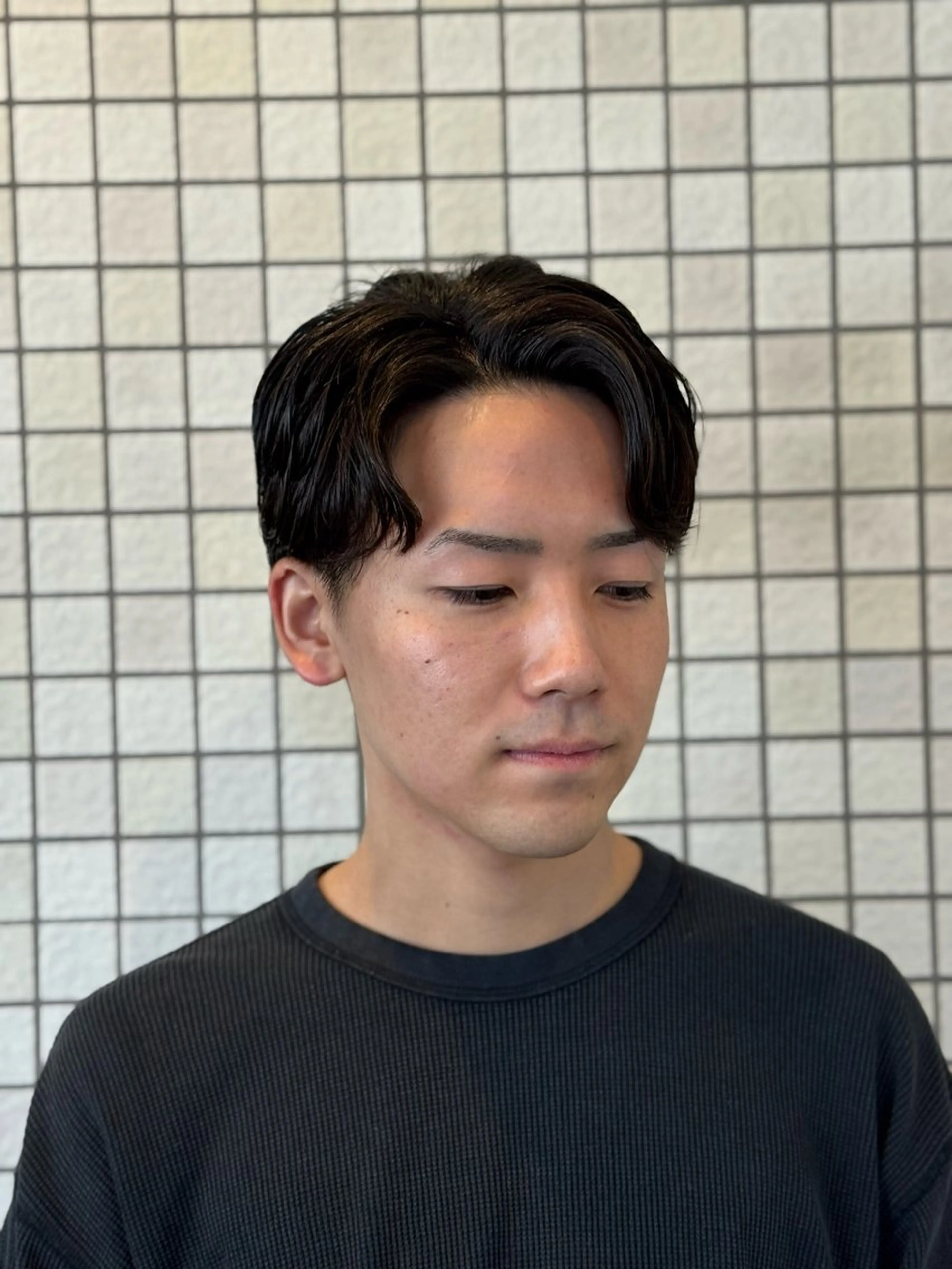 パーマ メンズ leo/ロング／ レイヤーカット⛈️のヘアスタイル