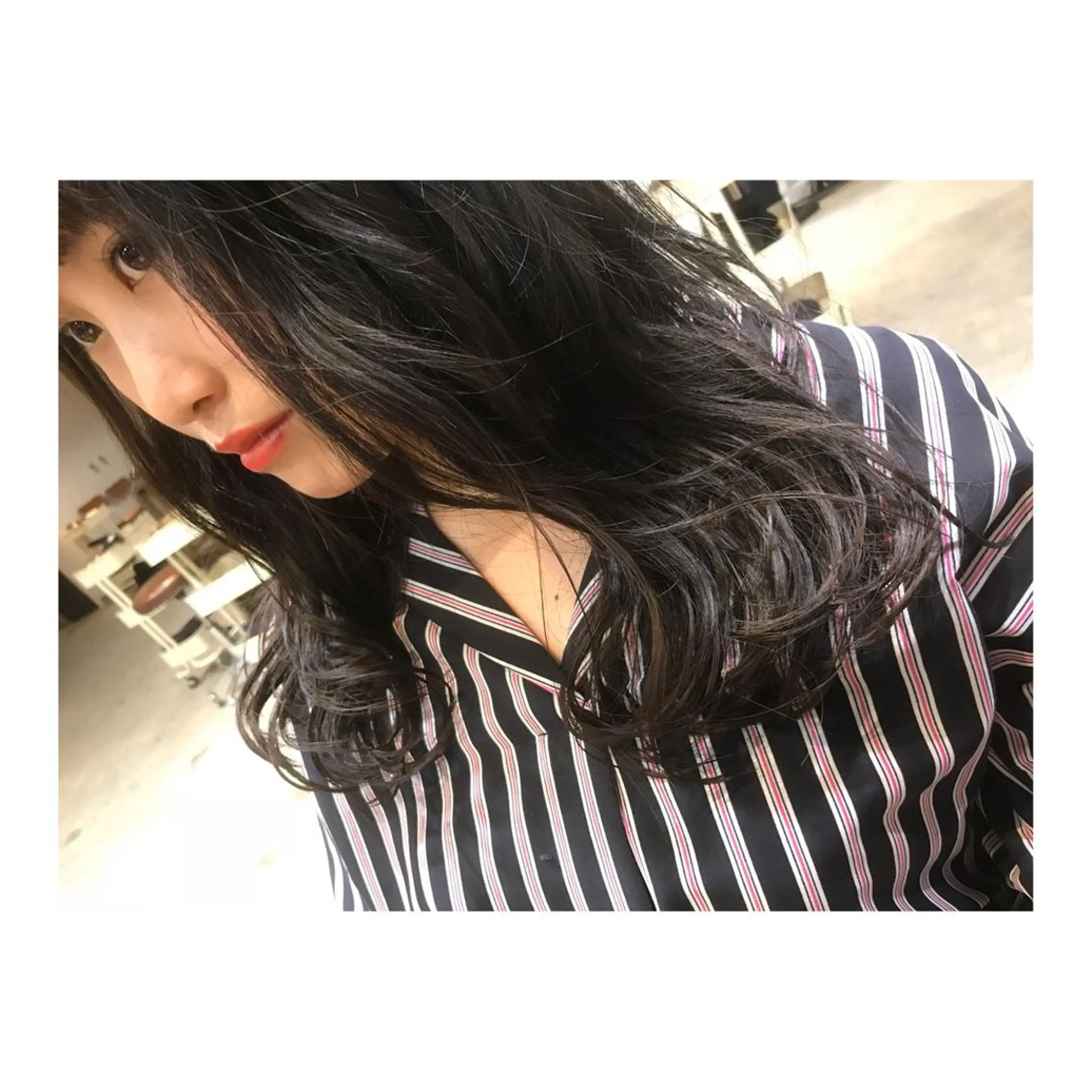 ロング パーマ 竹嶌 健吾のヘアスタイル