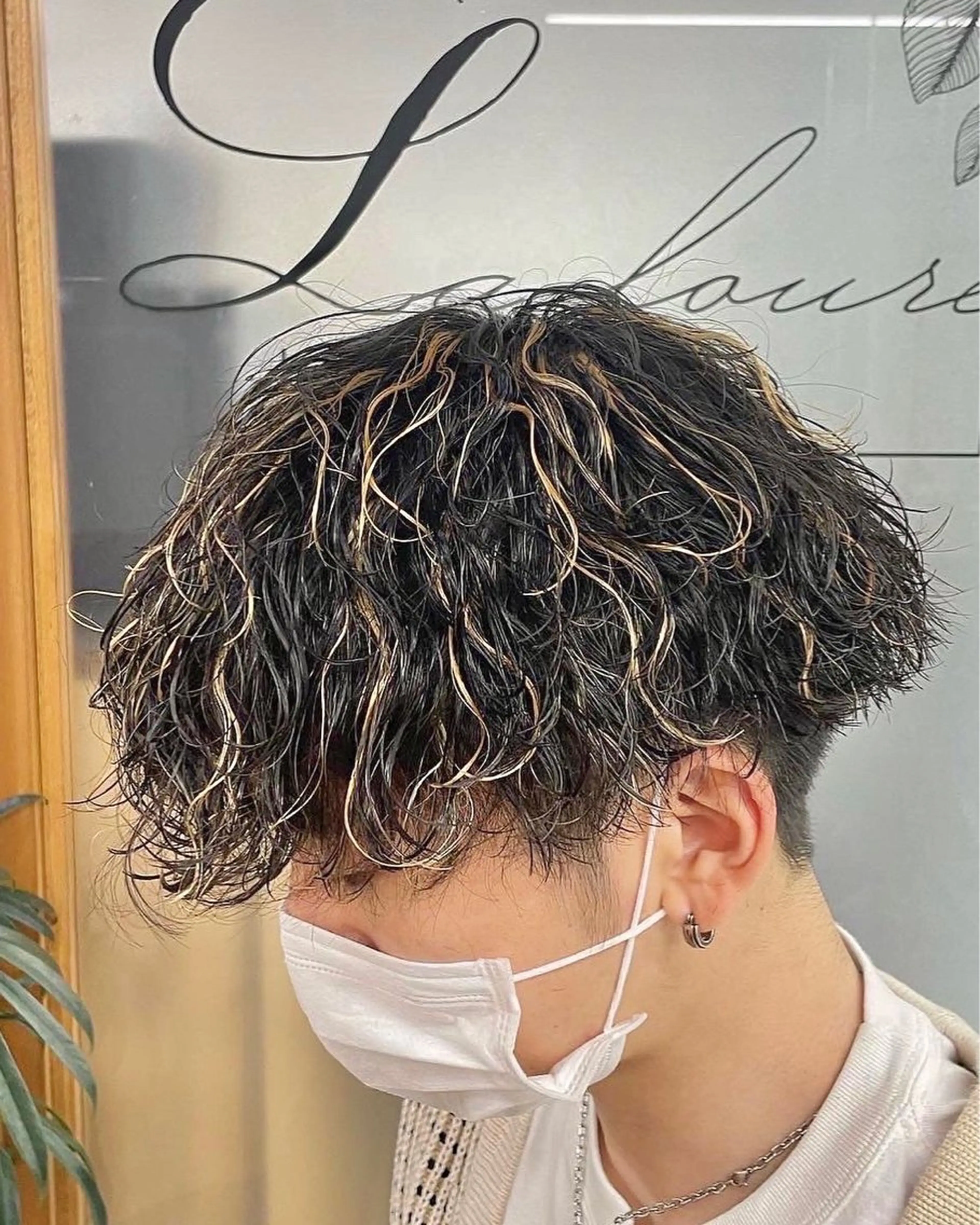 メンズカット＋メッシュの写真