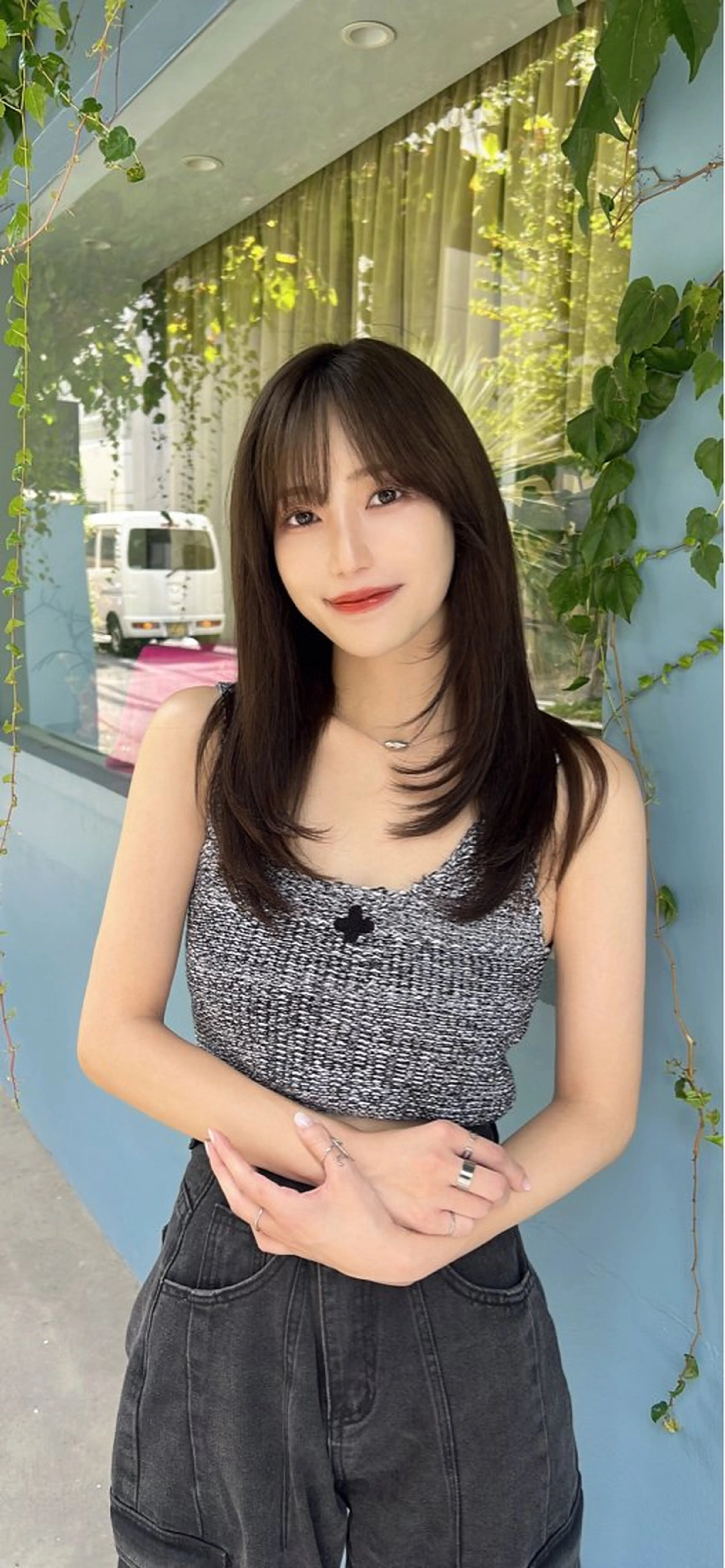 ロング カラー 高島大登/顔周り /レイヤーカットのヘアスタイル