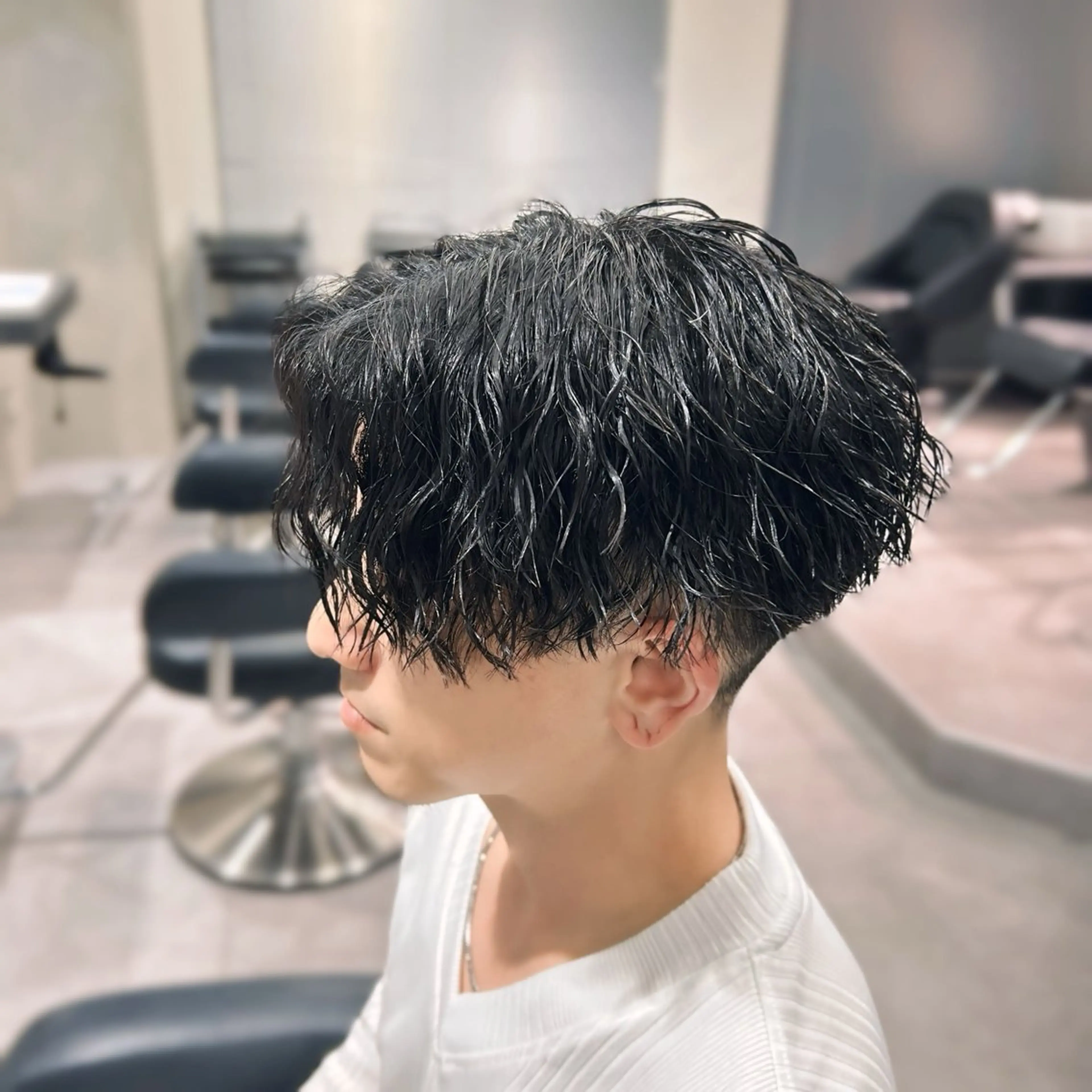 ショート パーマ メンズ カット パーマ 🌀メンズパーマ特化 /しゅうと🌀のヘアスタイル