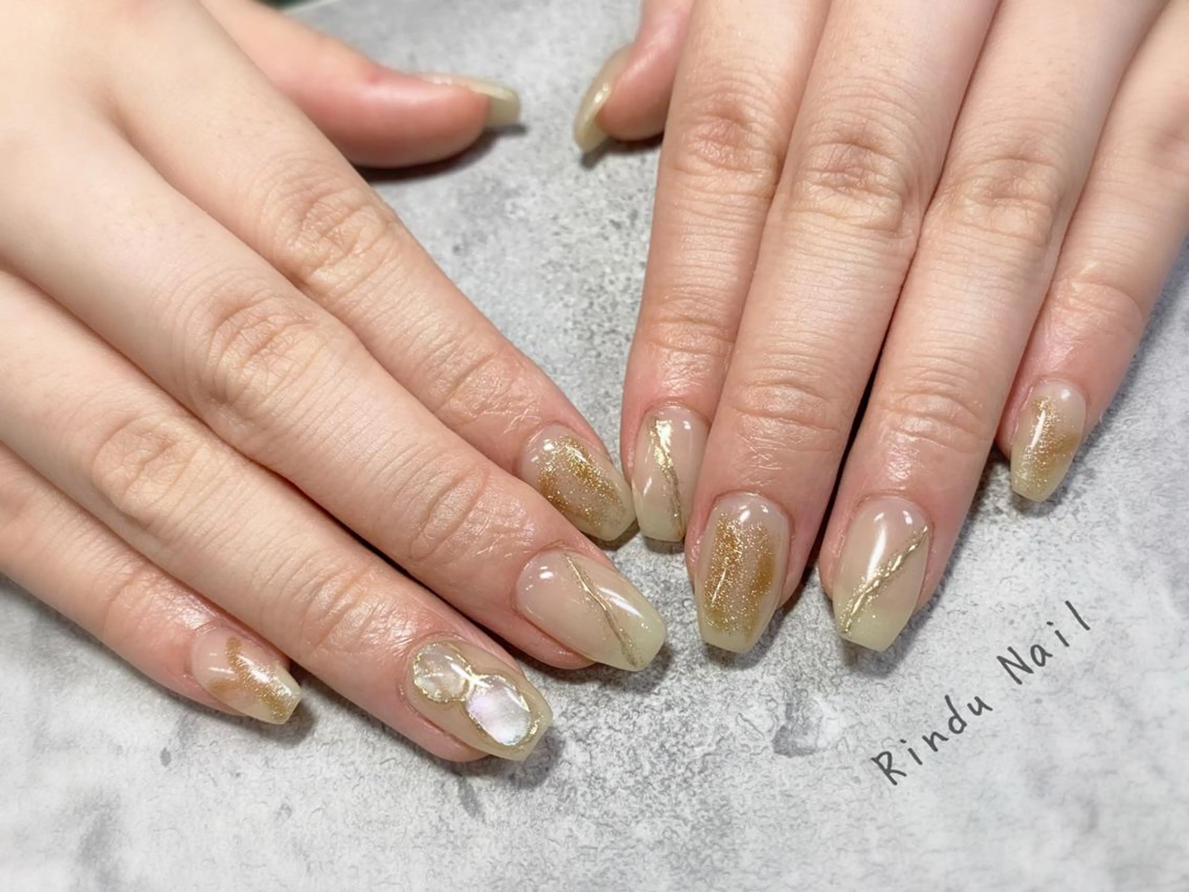 ネイル ニュアンスネイル Rindu Nail 名駅miniのネイルデザイン
